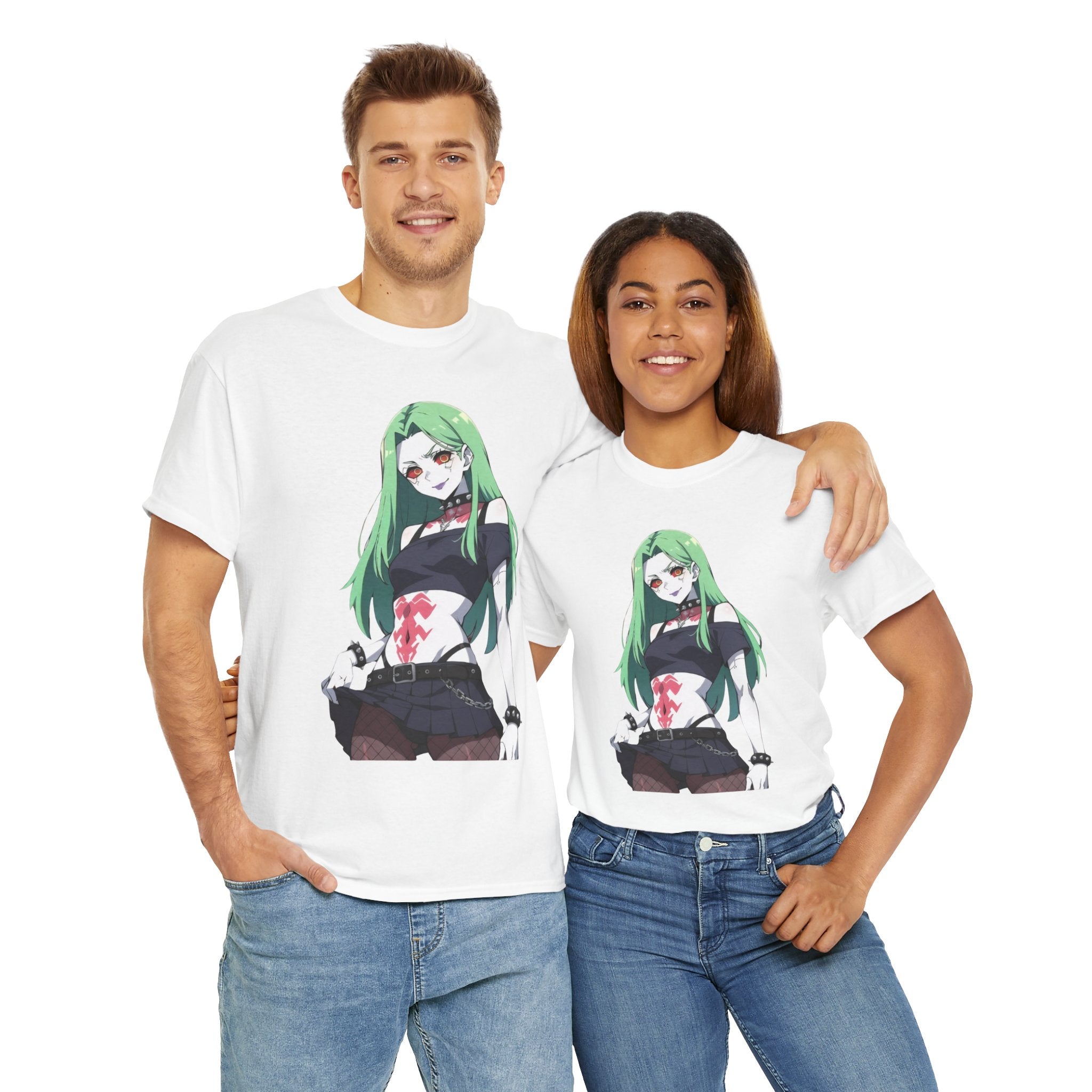 Rebecca Cyberpunk Futuristic Unisex Heavy Cotton Tee
