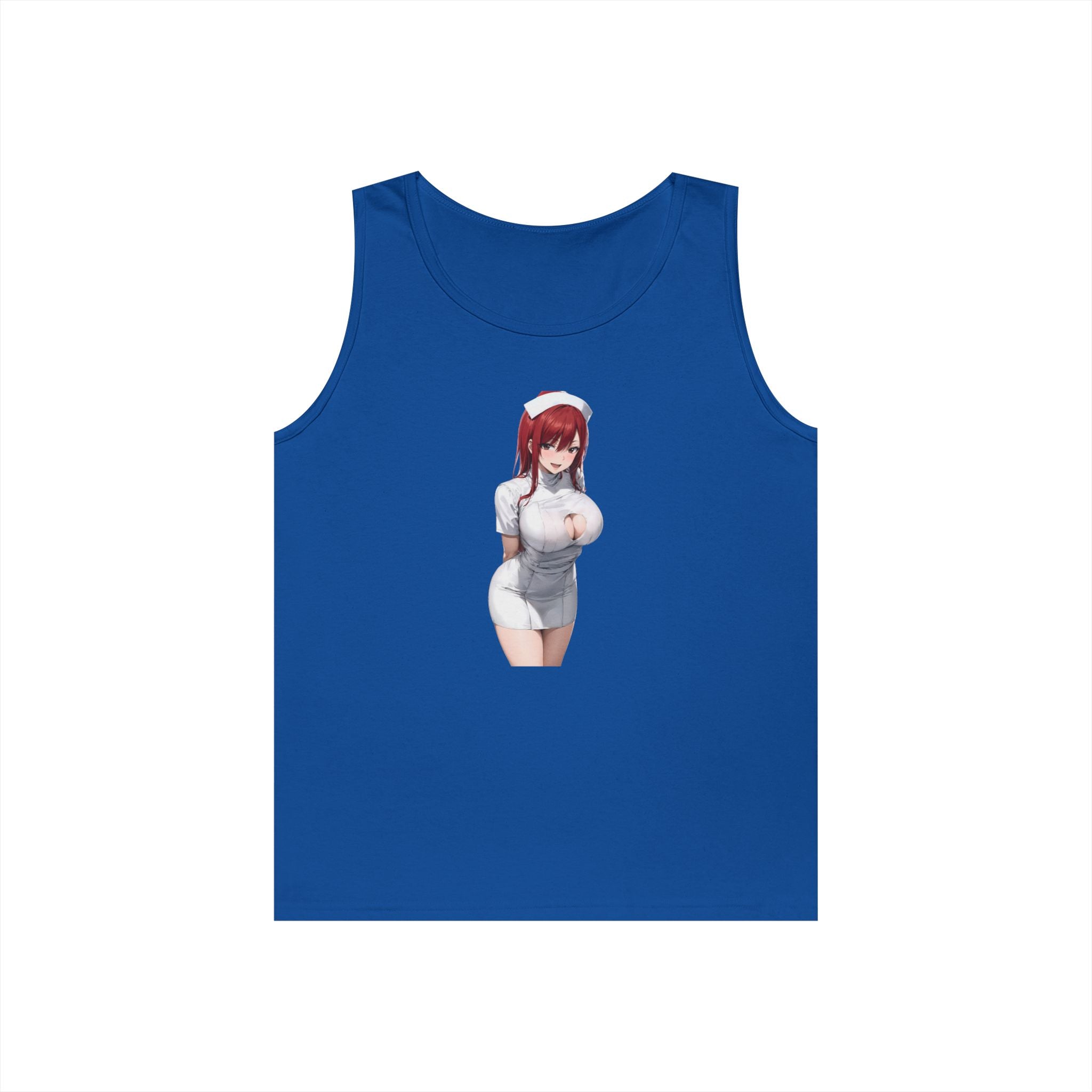 Ezra Scarlet Nurse Uniform Anime Heavy Cotton Tank Top