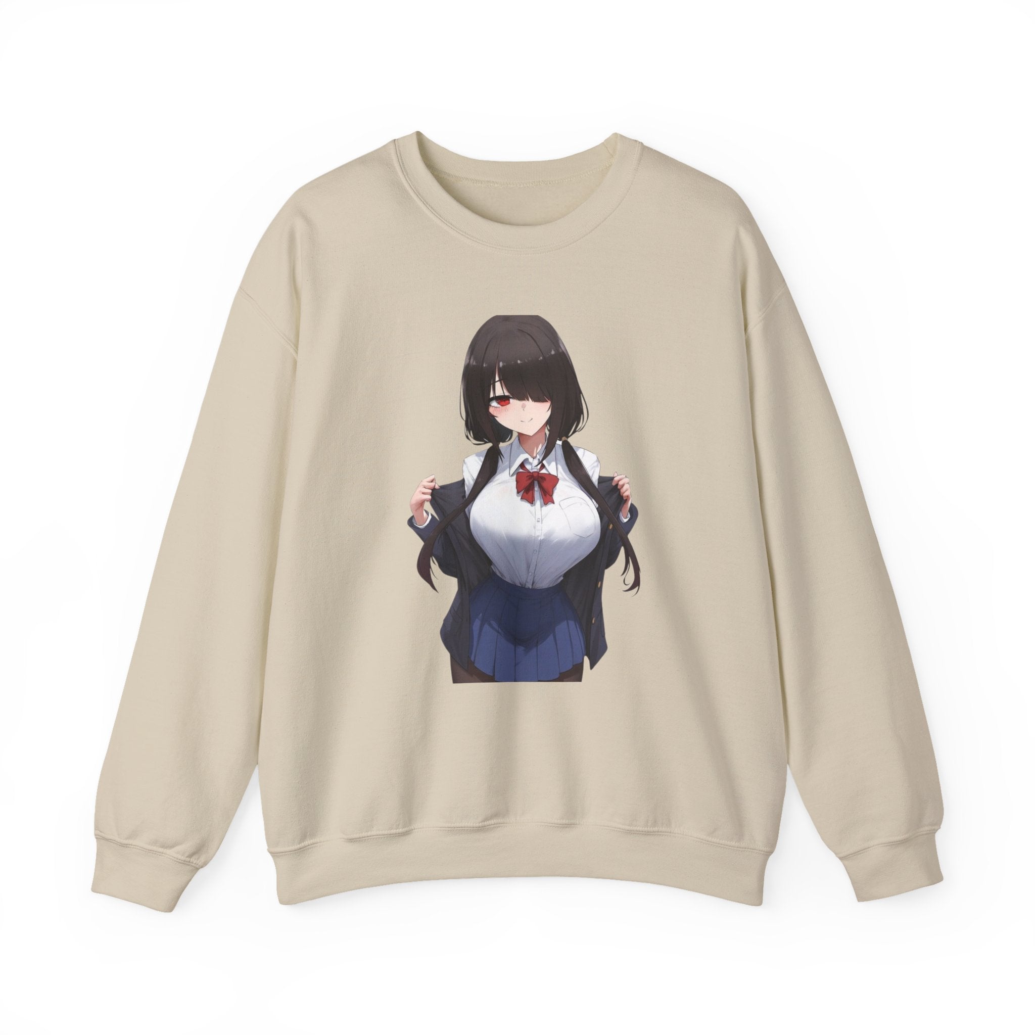 Tokisaki Kurum Schoolgirl Gothic Seductive Unisex Heavy Blend™ Crewneck Sweatshirt