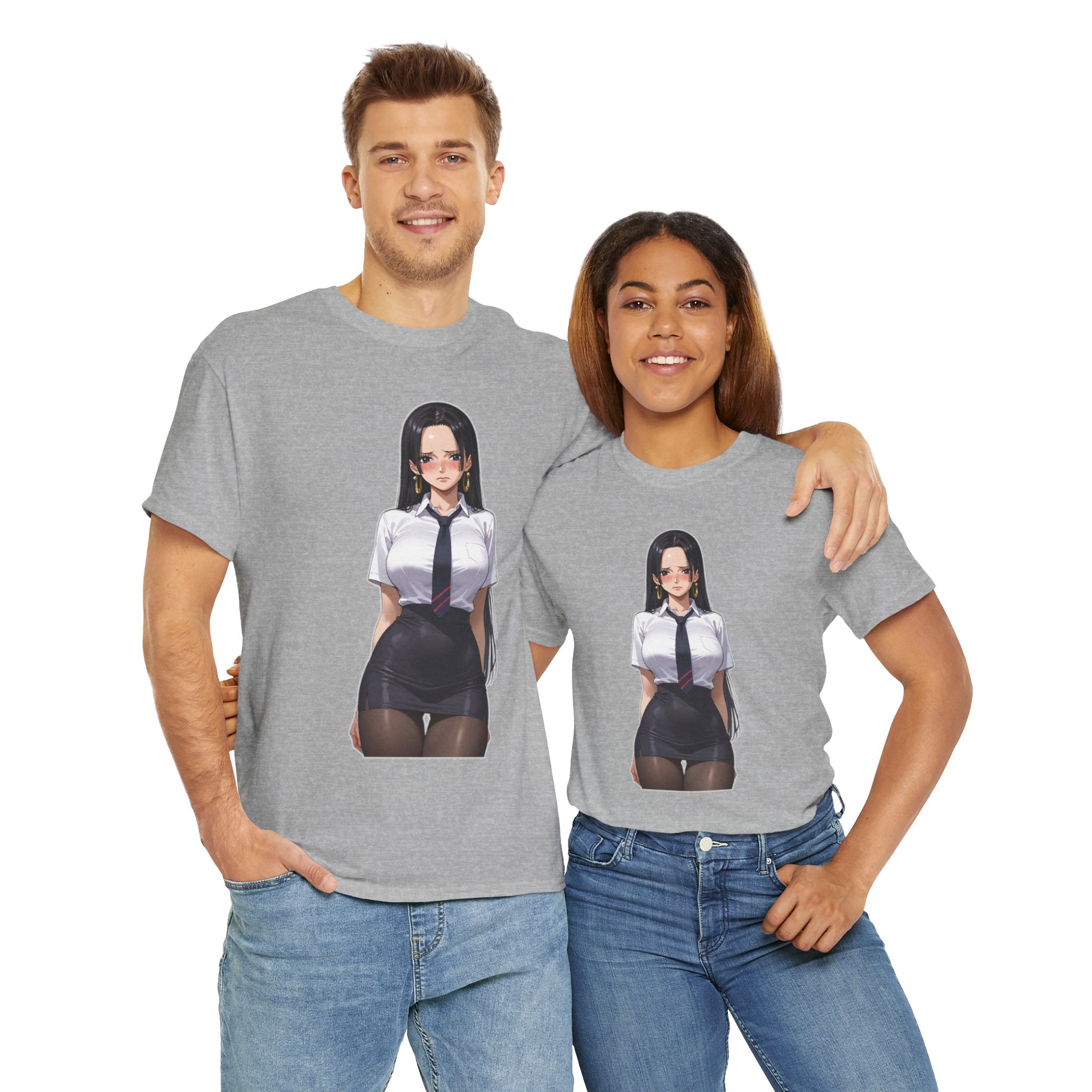 Nico Robin Office Lady Blushing Unisex Heavy Cotton Tee
