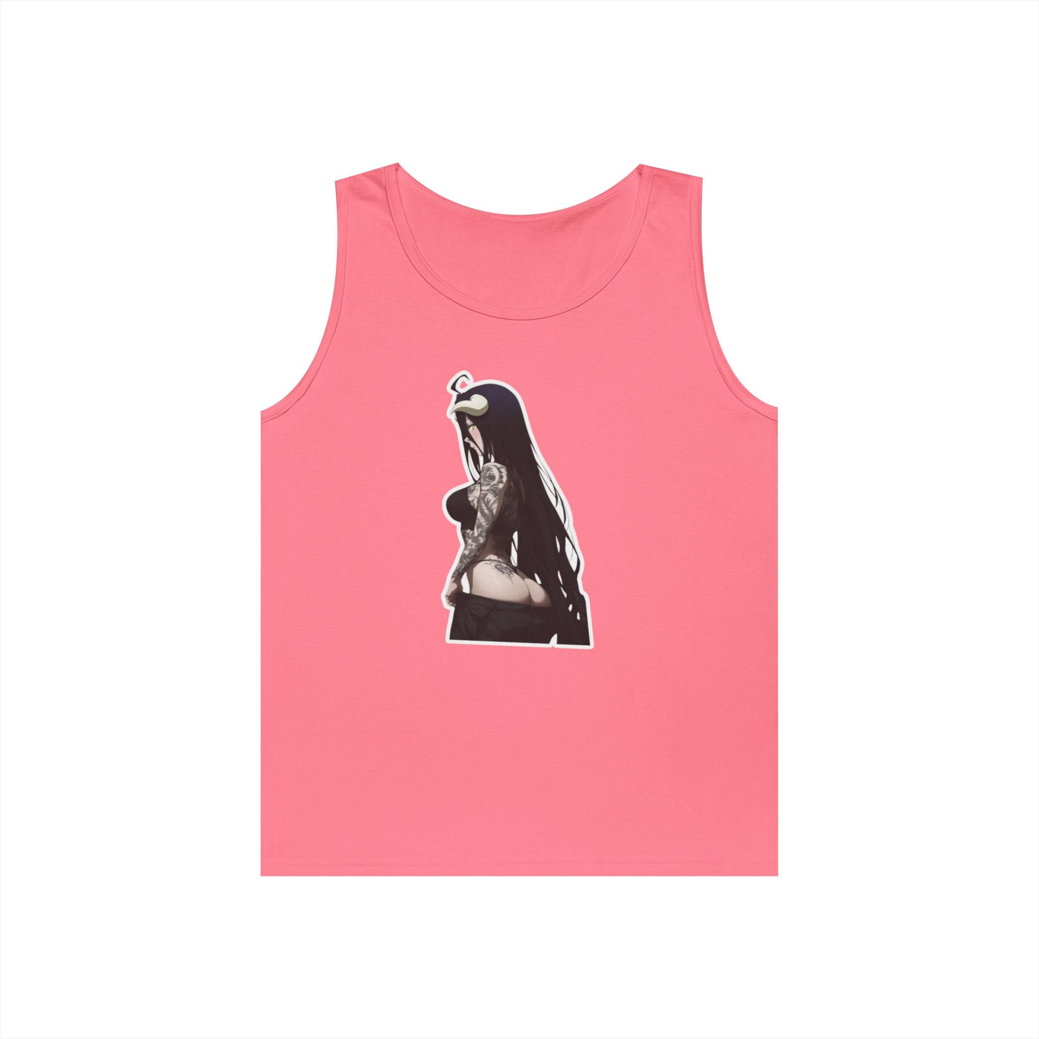 Albedo From Overlord Gothic Tattooed Heavy Cotton Tank Top
