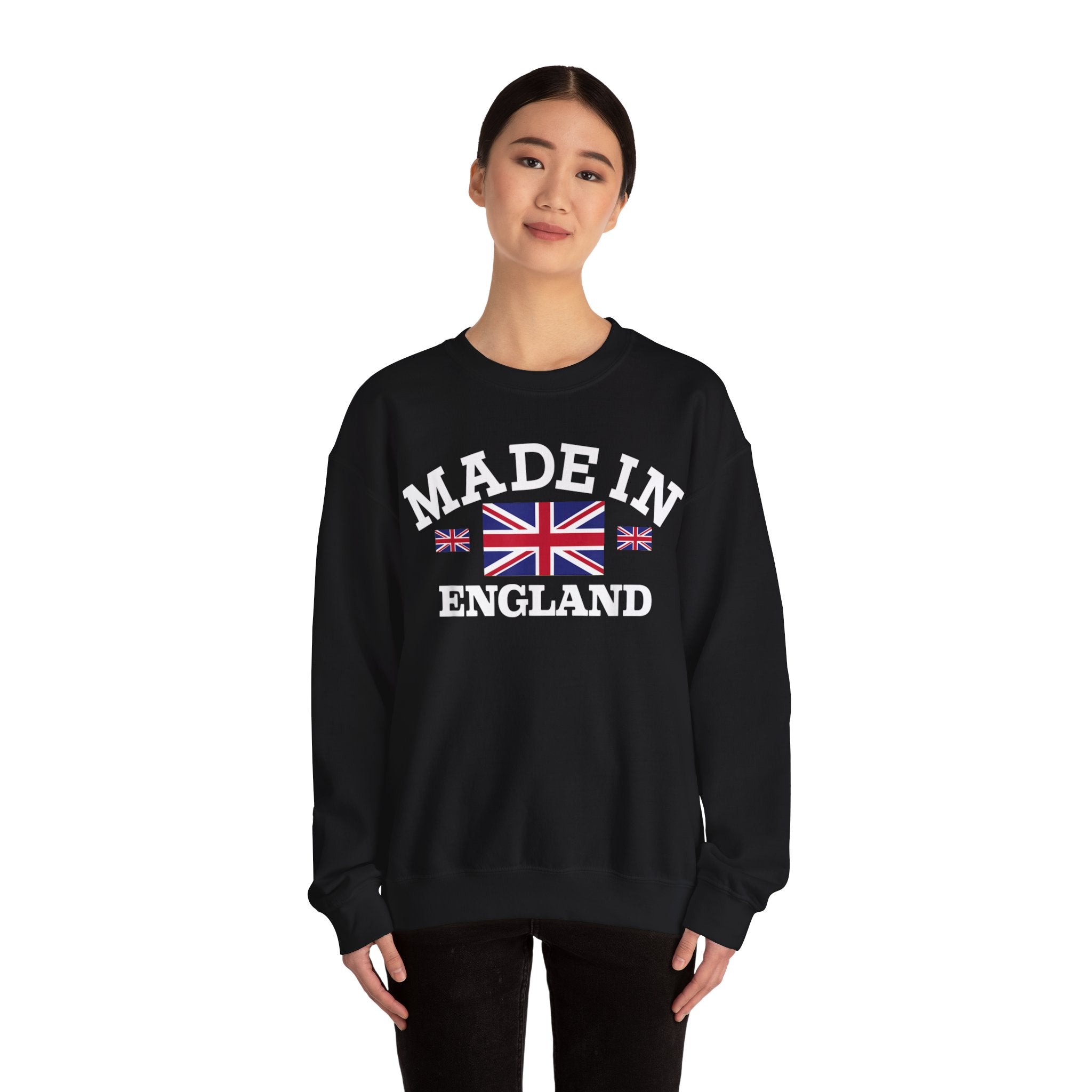 Made in England British Flag Union Jack Unisex Heavy Blend™ Crewneck Sweatshirt