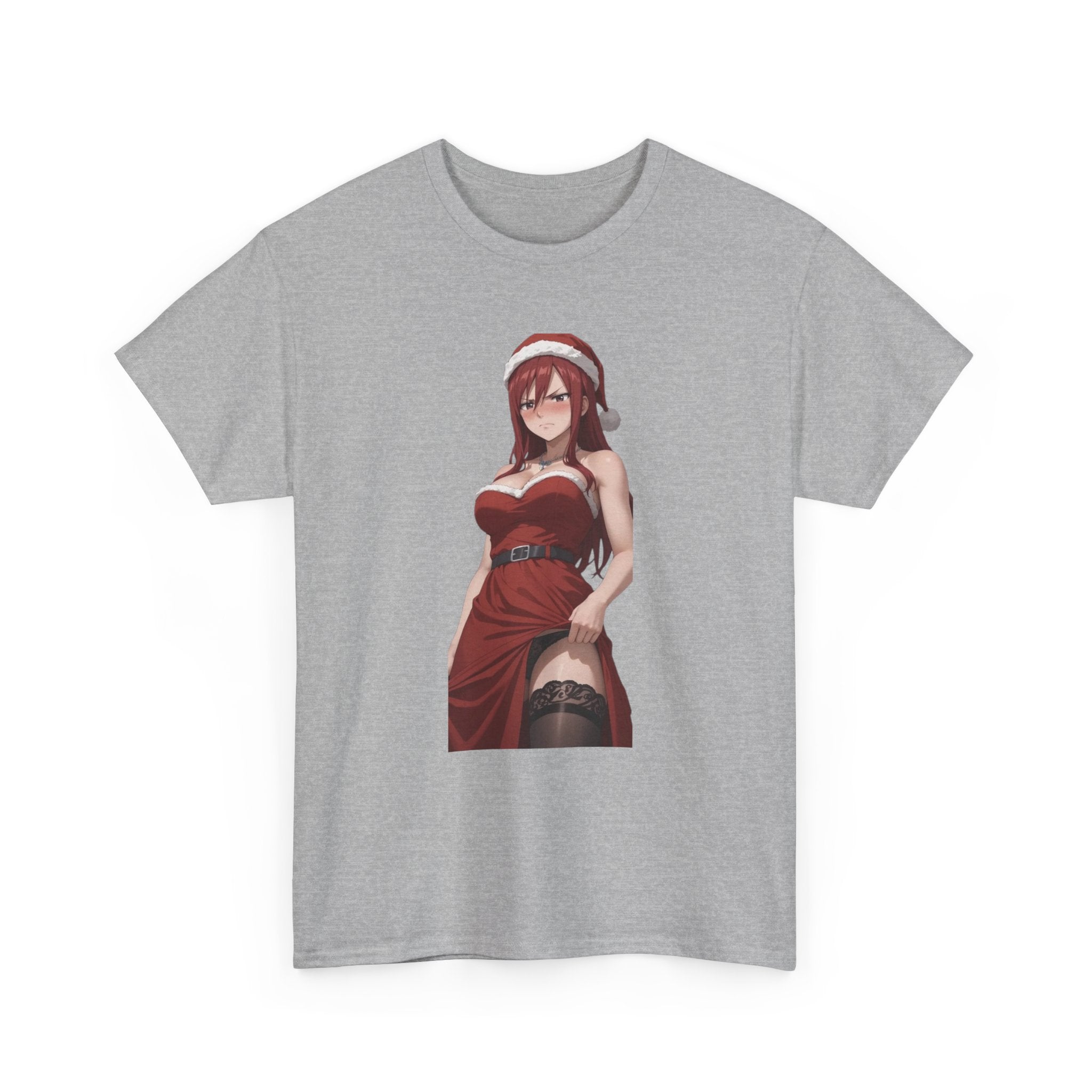 Ezra Scarlet Christmas Themed Angry Anime Unisex Heavy Cotton Tee