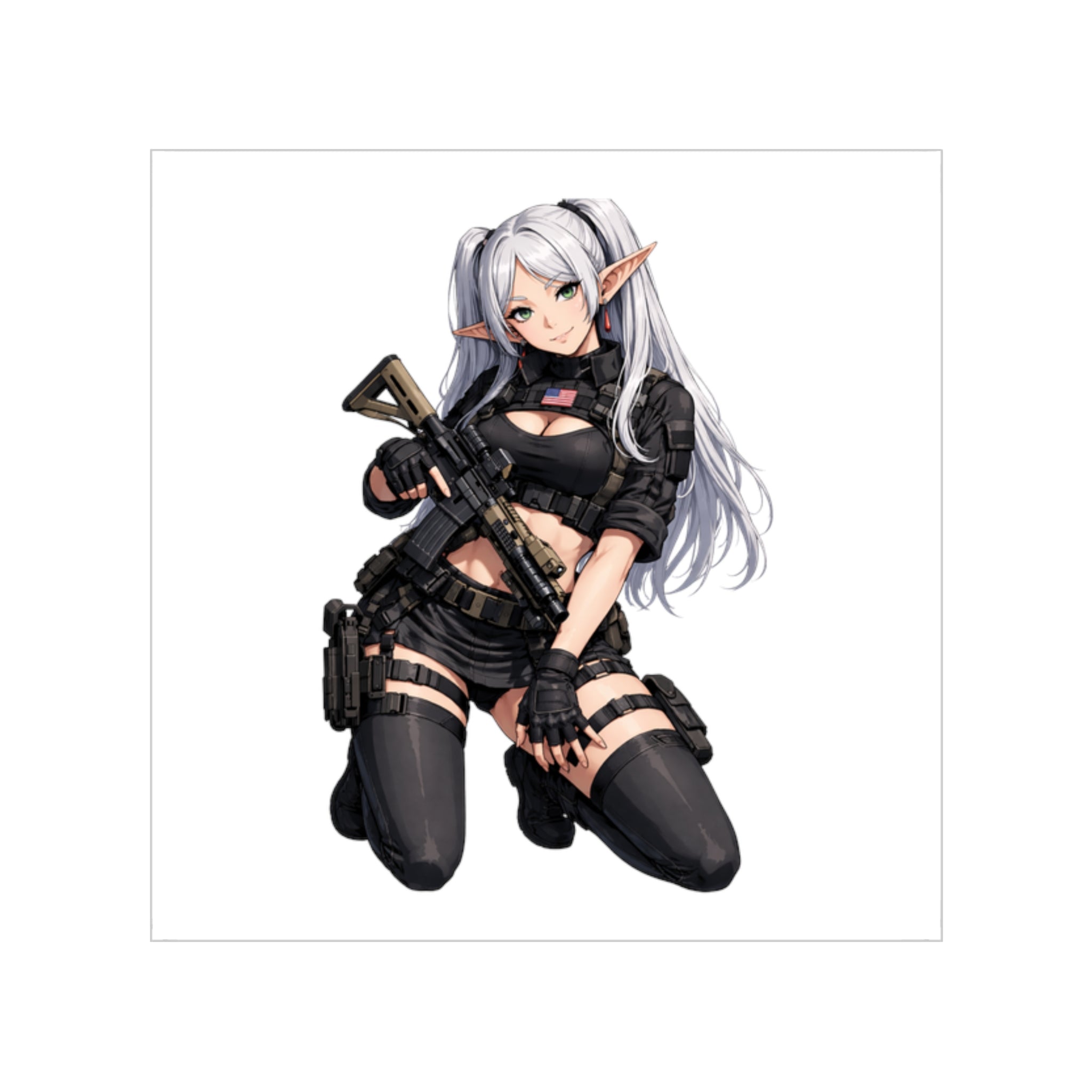 Frieren Tactical Waifu Sticker