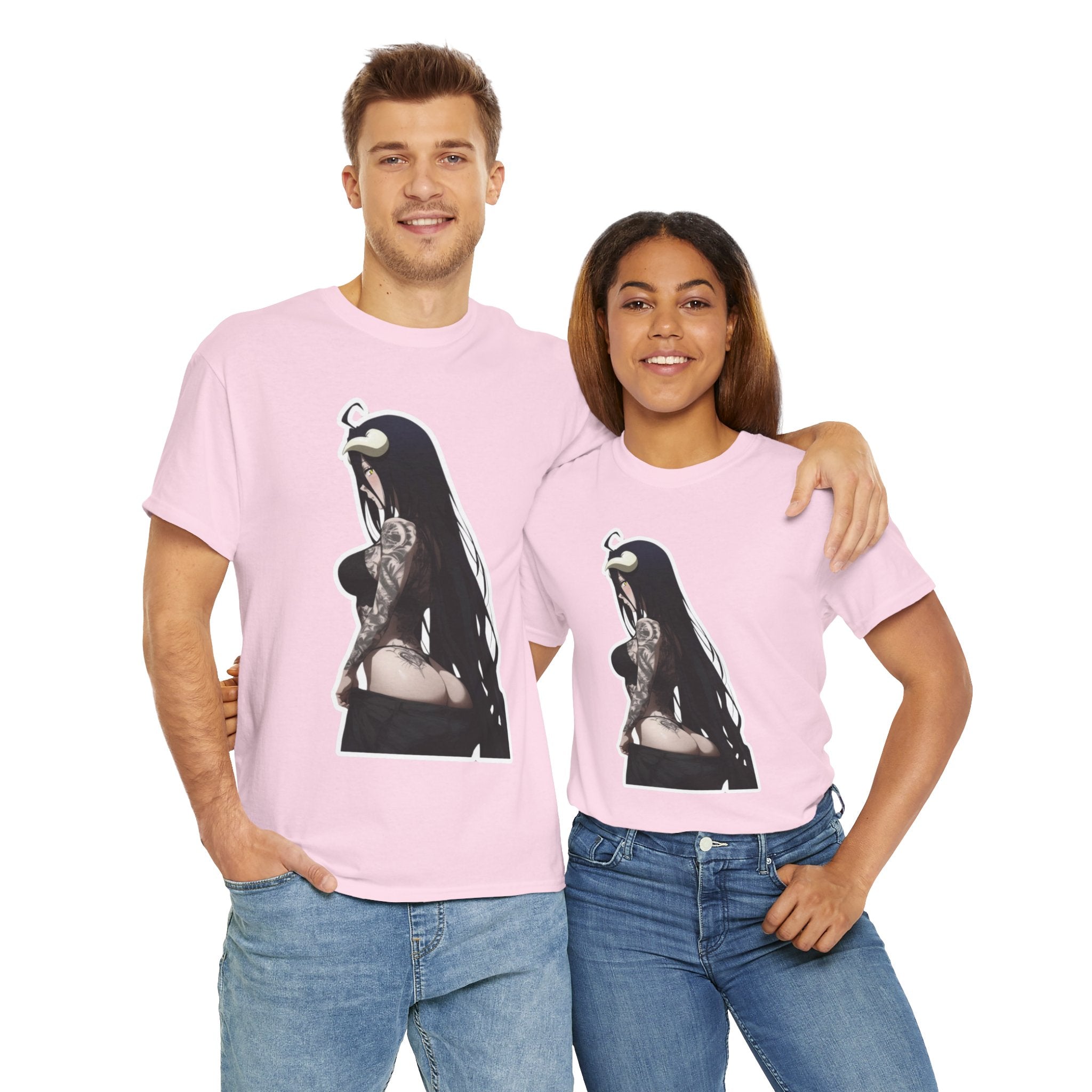 Albedo From Overlord Gothic Tattooed Unisex Heavy Cotton Tee
