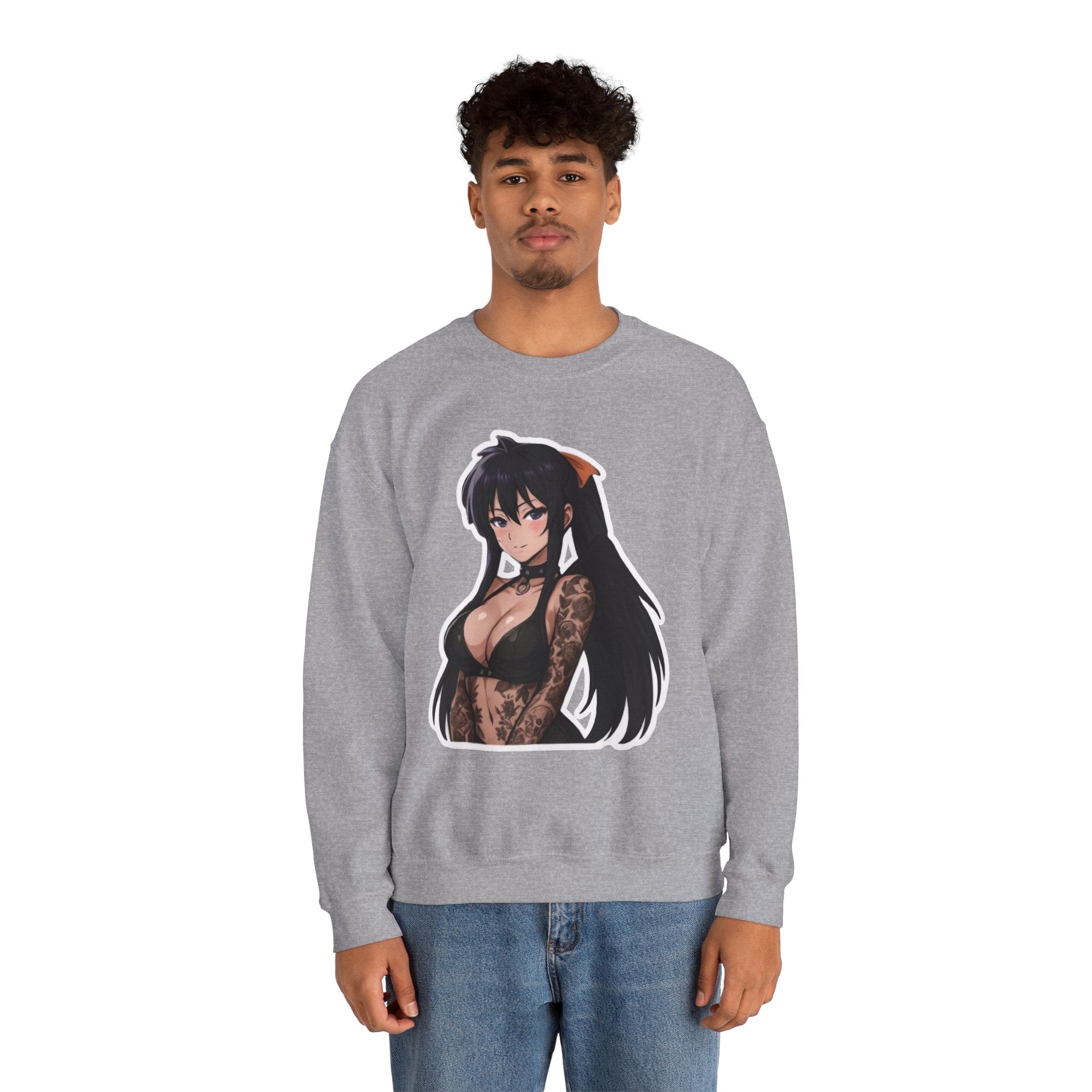 Akeno Himejima Unisex Heavy Blend™ Crewneck Sweatshirt