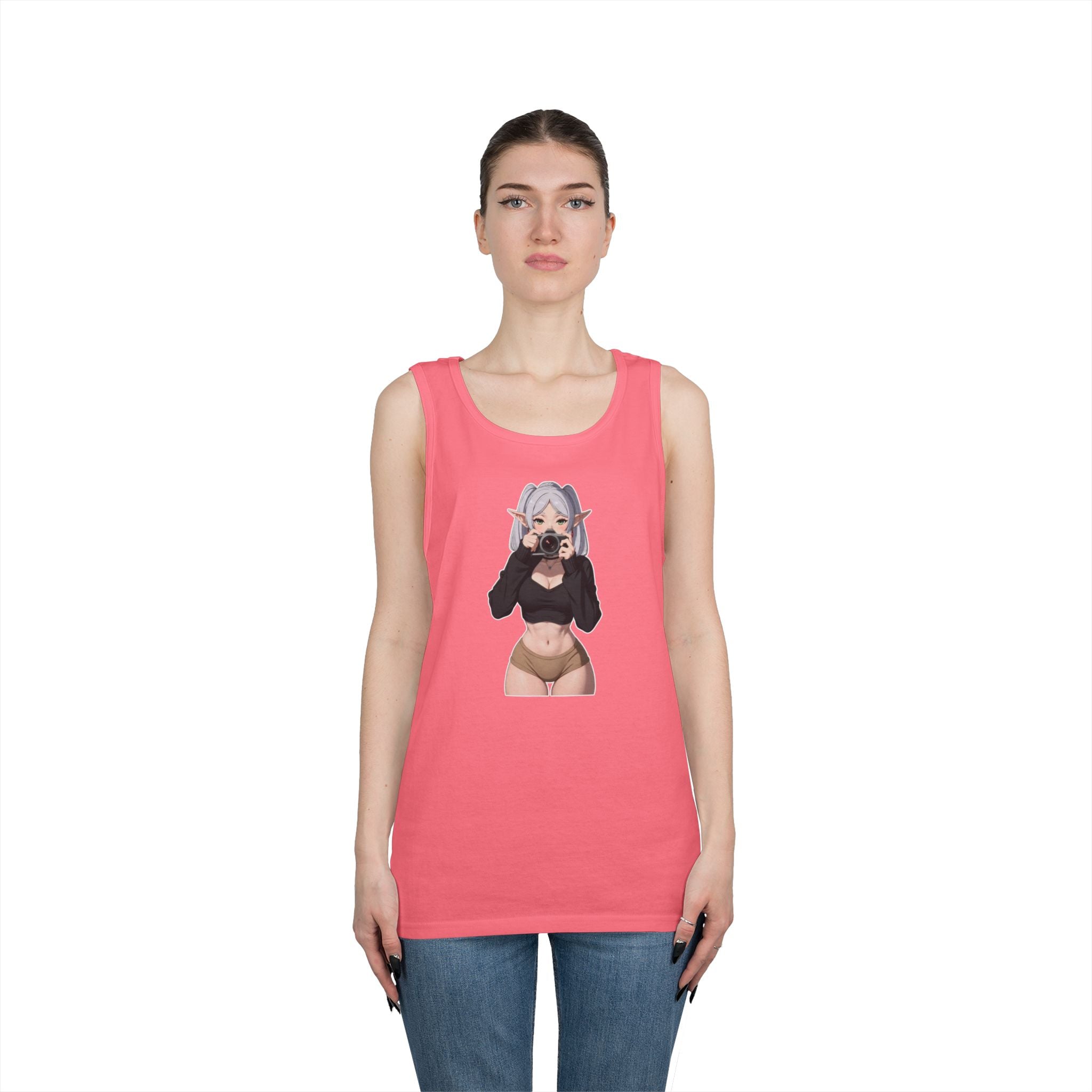 Frieren Cute Heavy Cotton Tank Top