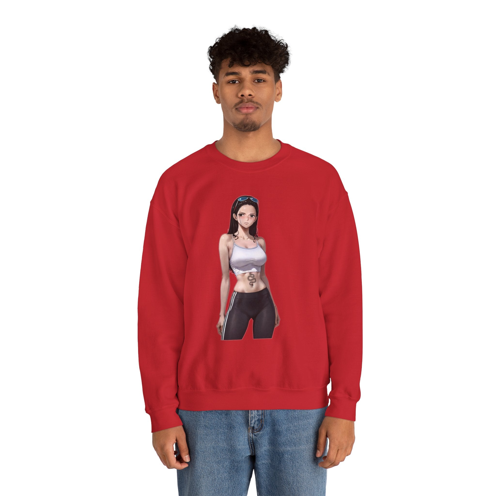 Copy of Nico Robin Catgirl Casual Anime Unisex Heavy Blend™ Crewneck Sweatshirt