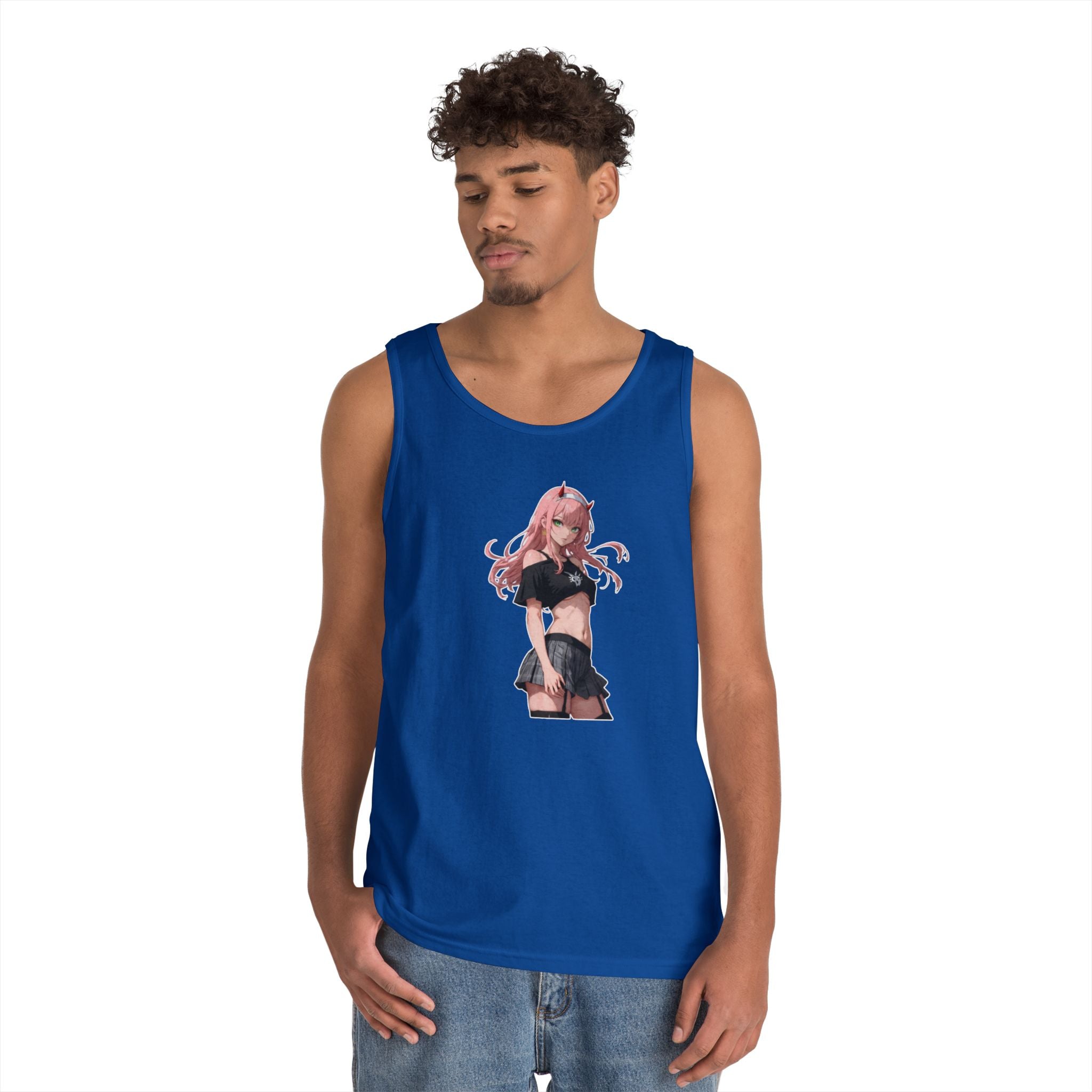 Zero Two Streetwear Style Heavy Cotton Tank Top
