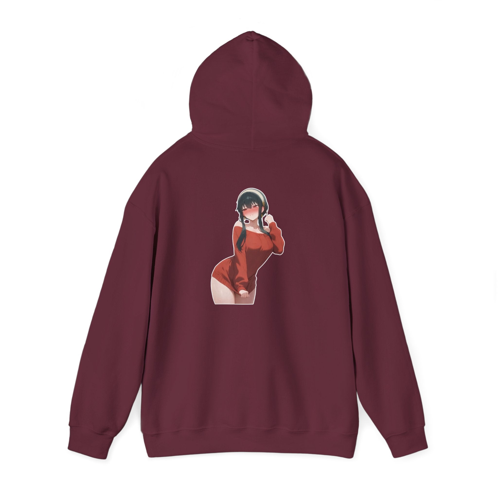 Yor Forger Blushing Waifu Unisex Heavy Blend™ Hooded Sweatshirt