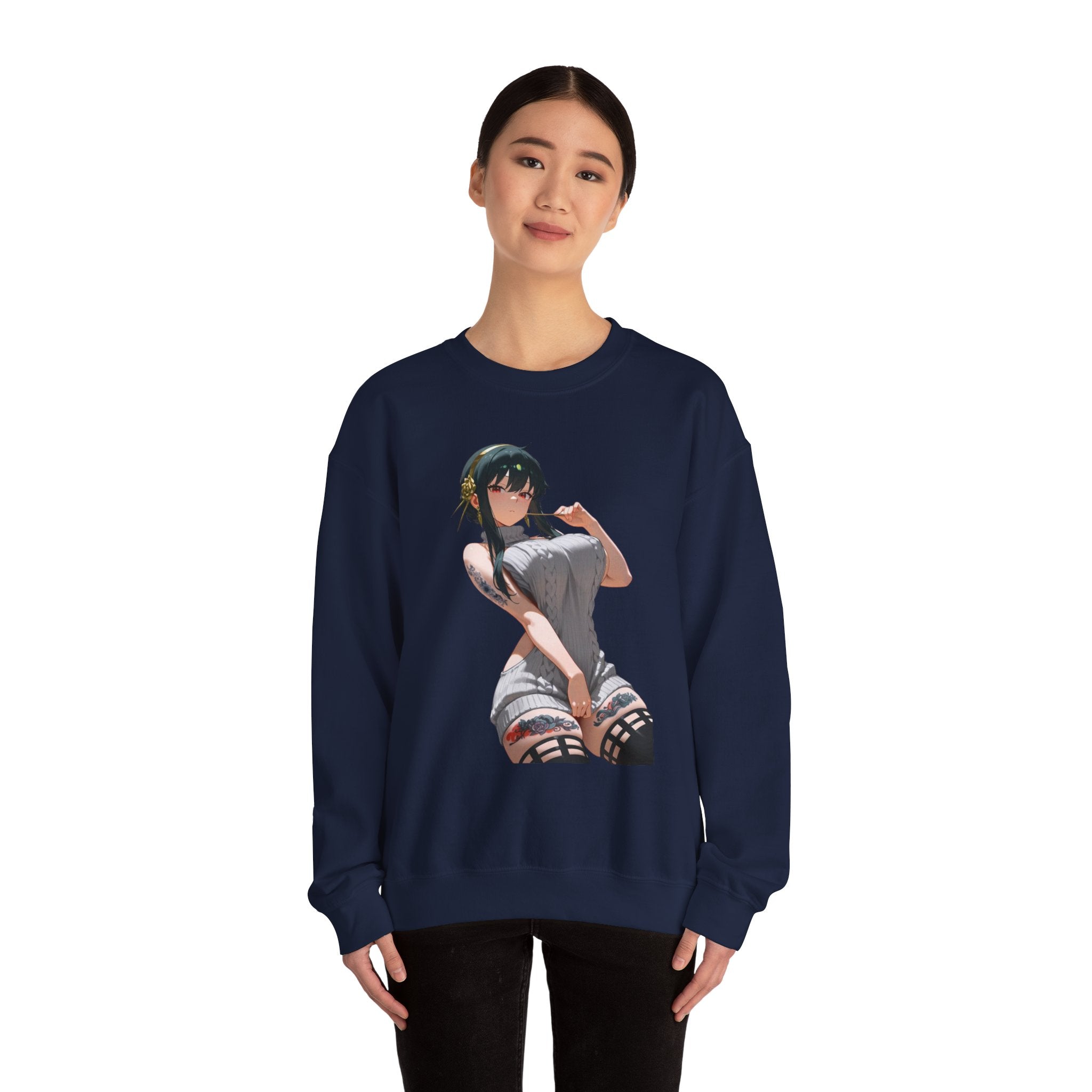 Yor Forger Sexy Tattooed Unisex Heavy Blend™ Crewneck Sweatshirt