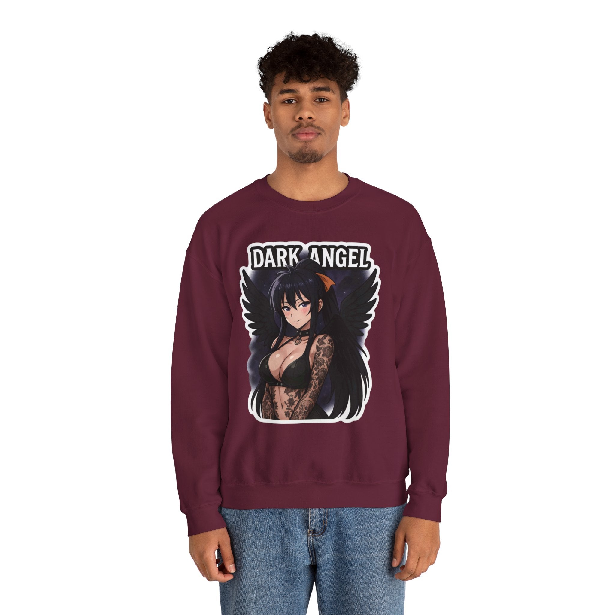 Akeno Himejima Dark Angel Unisex Heavy Blend™ Crewneck Sweatshirt