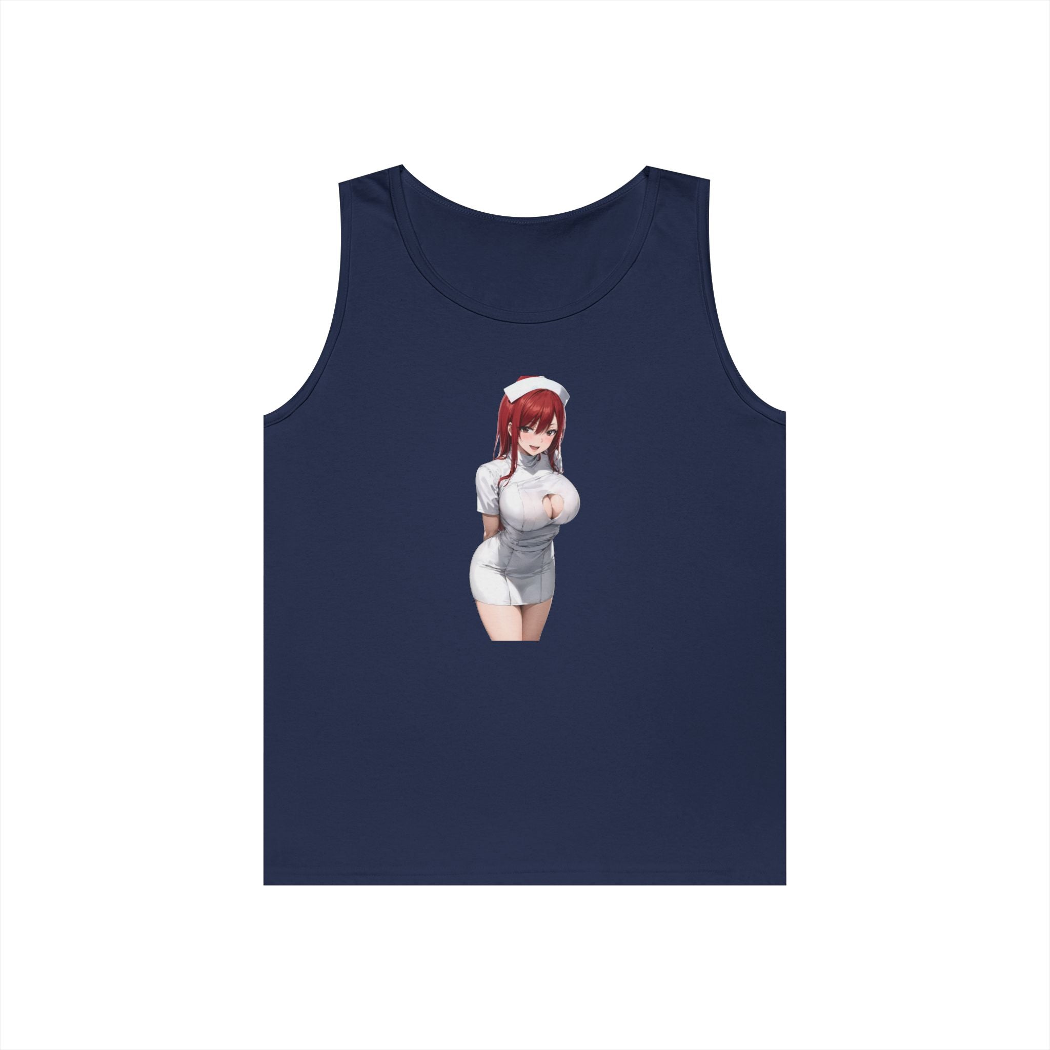 Ezra Scarlet Nurse Uniform Anime Heavy Cotton Tank Top