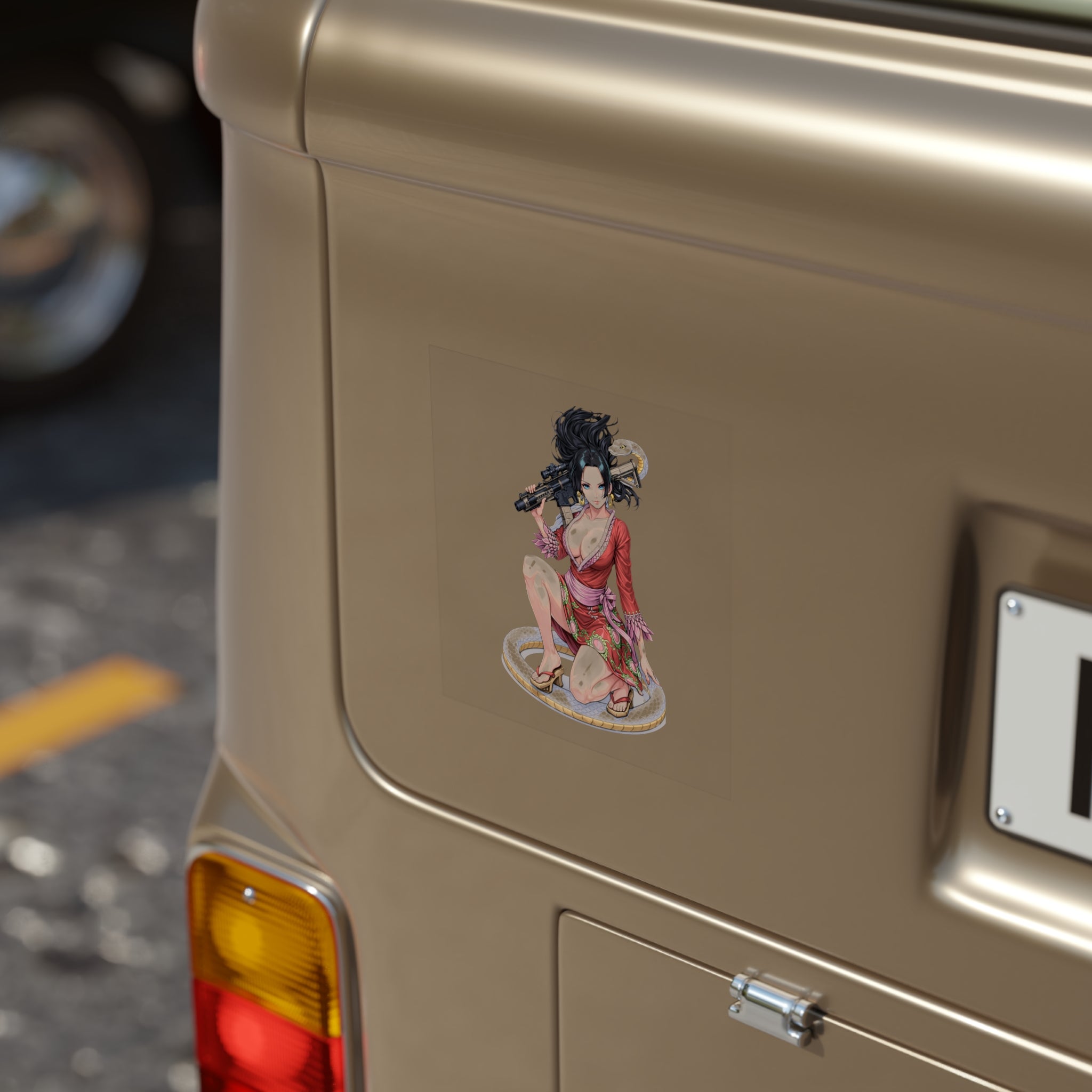 Boa Hancock Carry A Gun Tactical Waifu Sticker