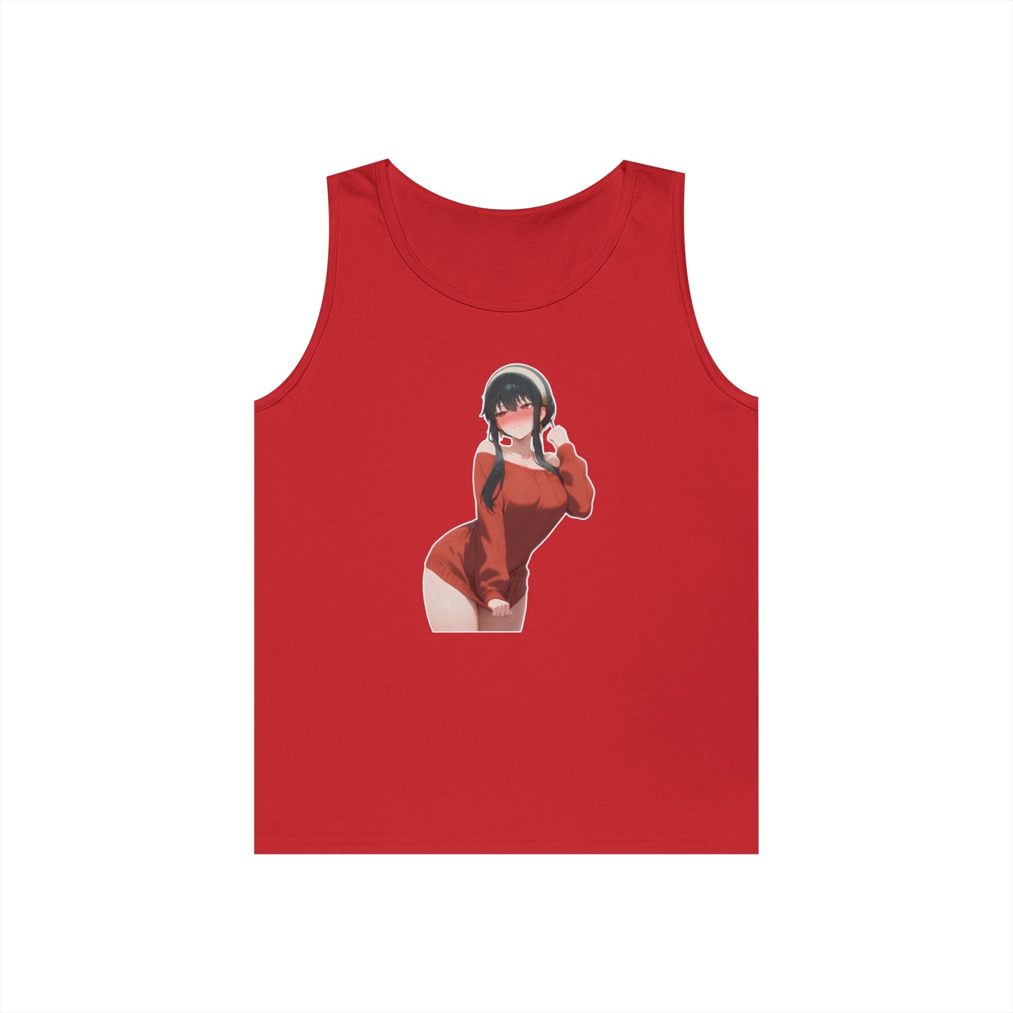 Yor Forger Blushing Waifu Heavy Cotton Tank Top