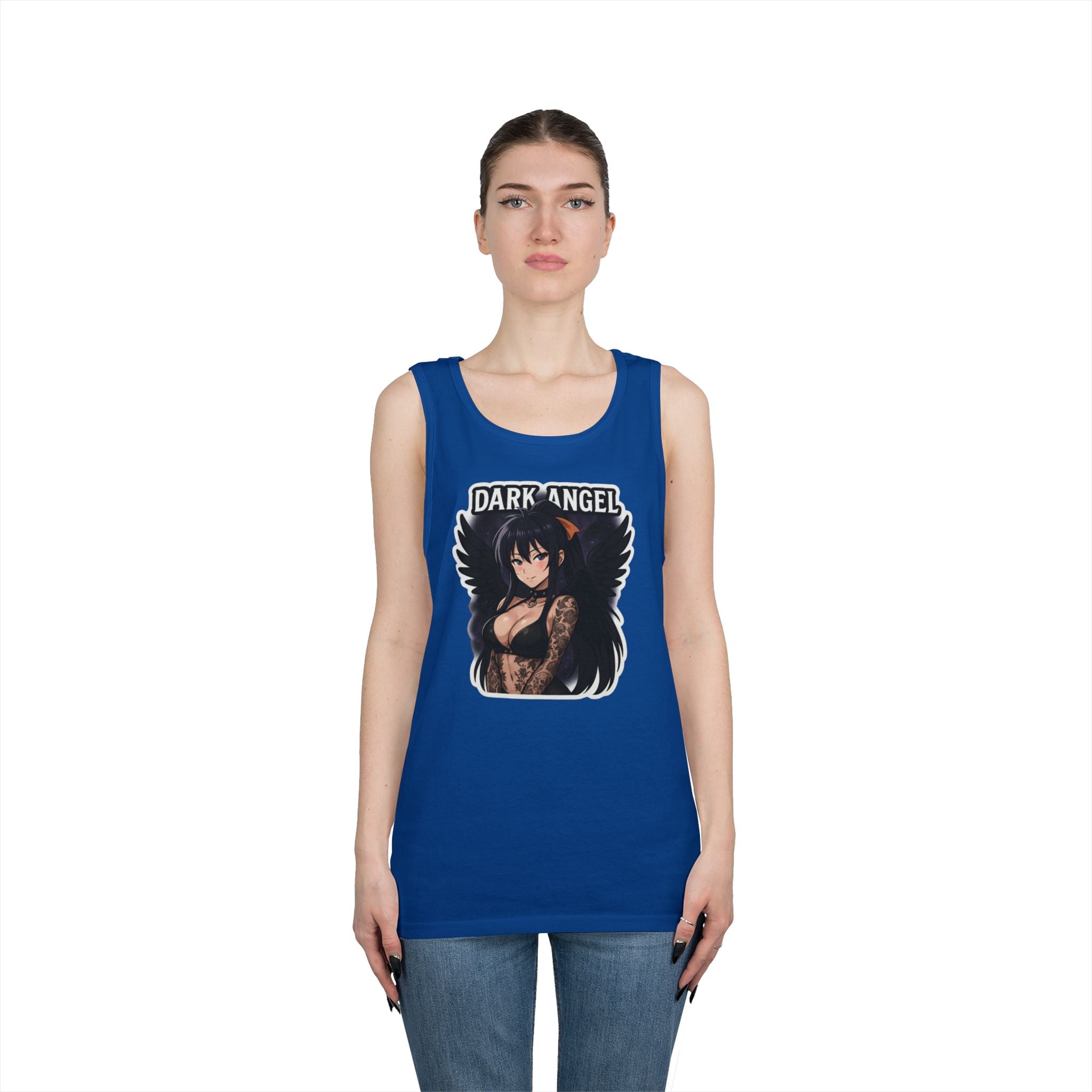 Akeno Himejima Dark Angel Heavy Cotton Tank Top
