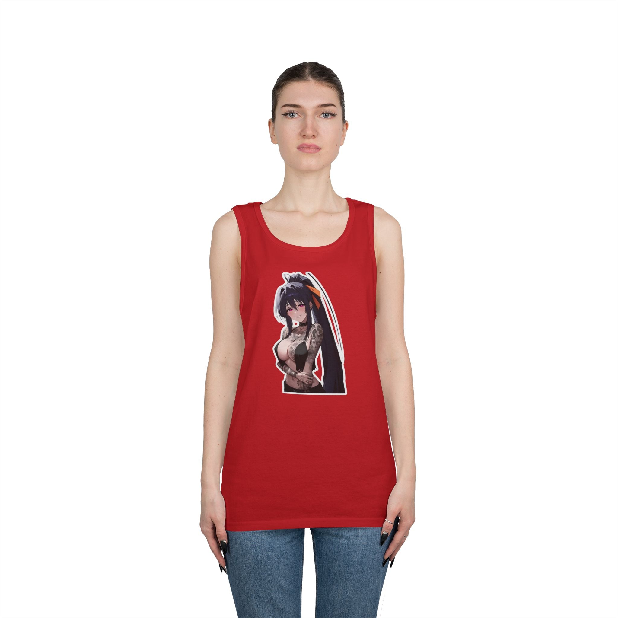 Akeno Himejima Gothic Tattooed Heavy Cotton Tank Top