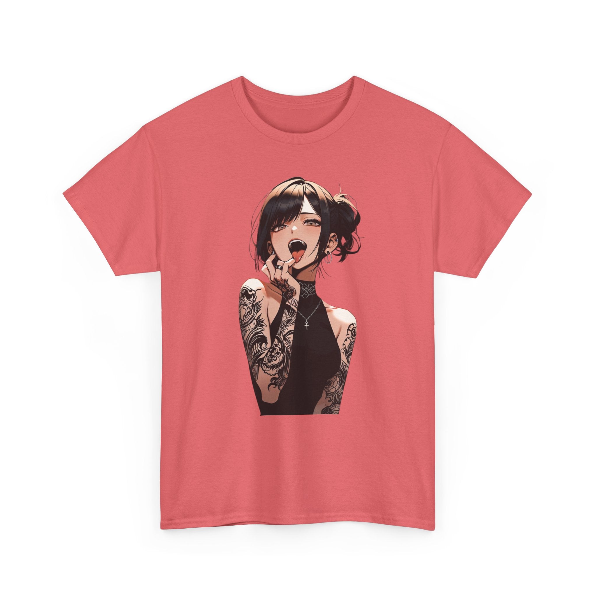 Gothic Himiko Toga Tattooed Ahegao Heavy Cotton Tee