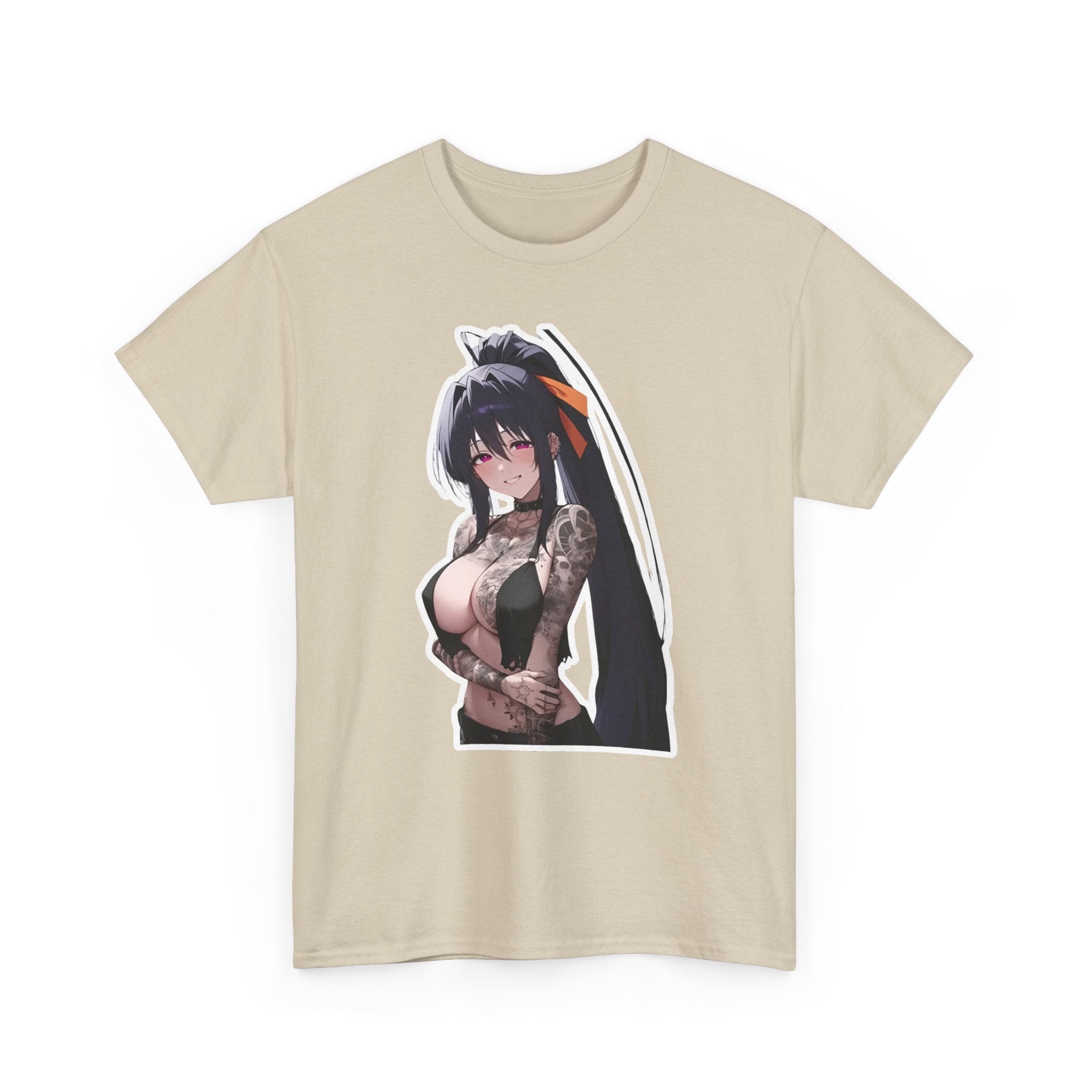 Akeno Himejima Gothic Tattooed Unisex Heavy Cotton Tee