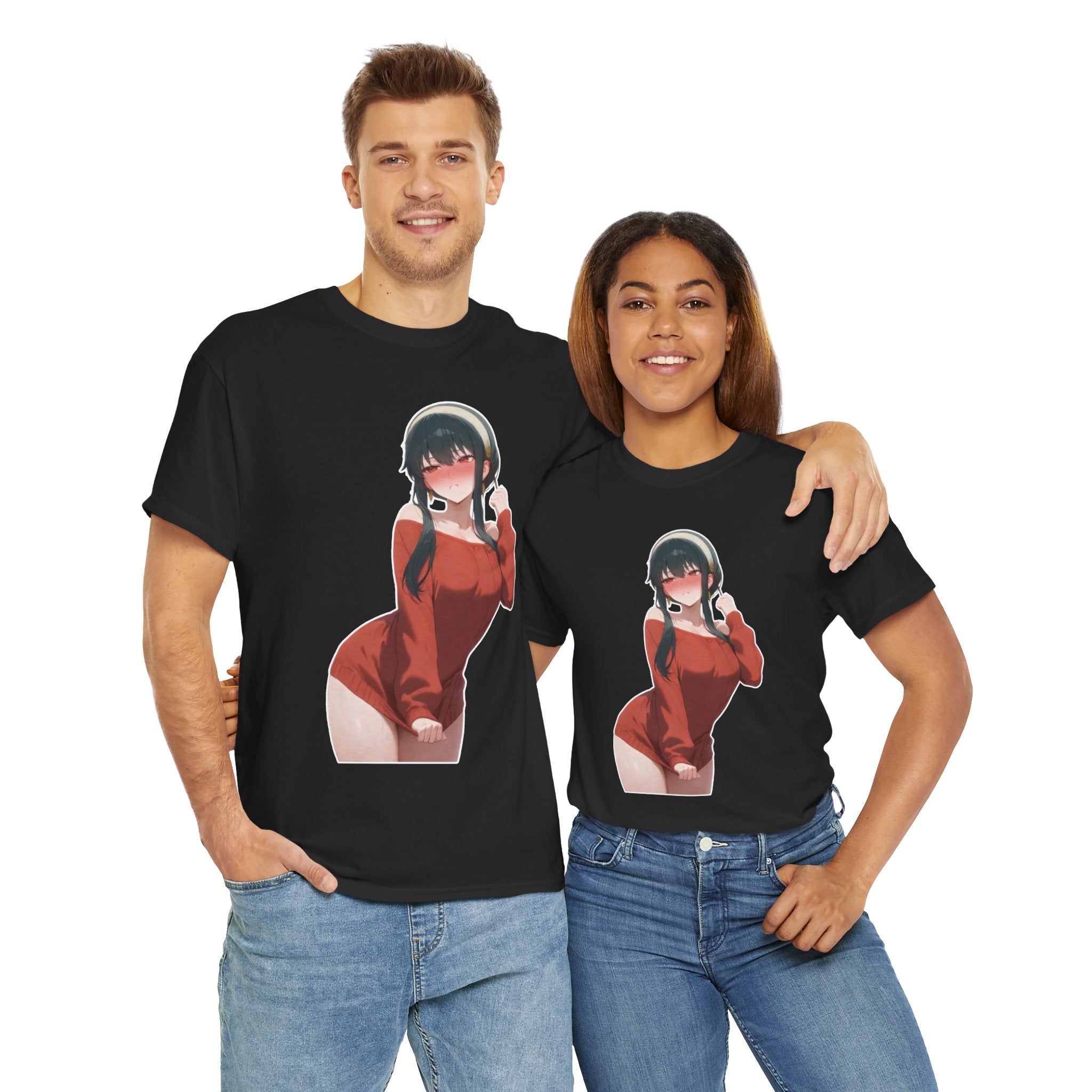 Yor Forger Blushing Waifu Unisex Heavy Cotton Tee