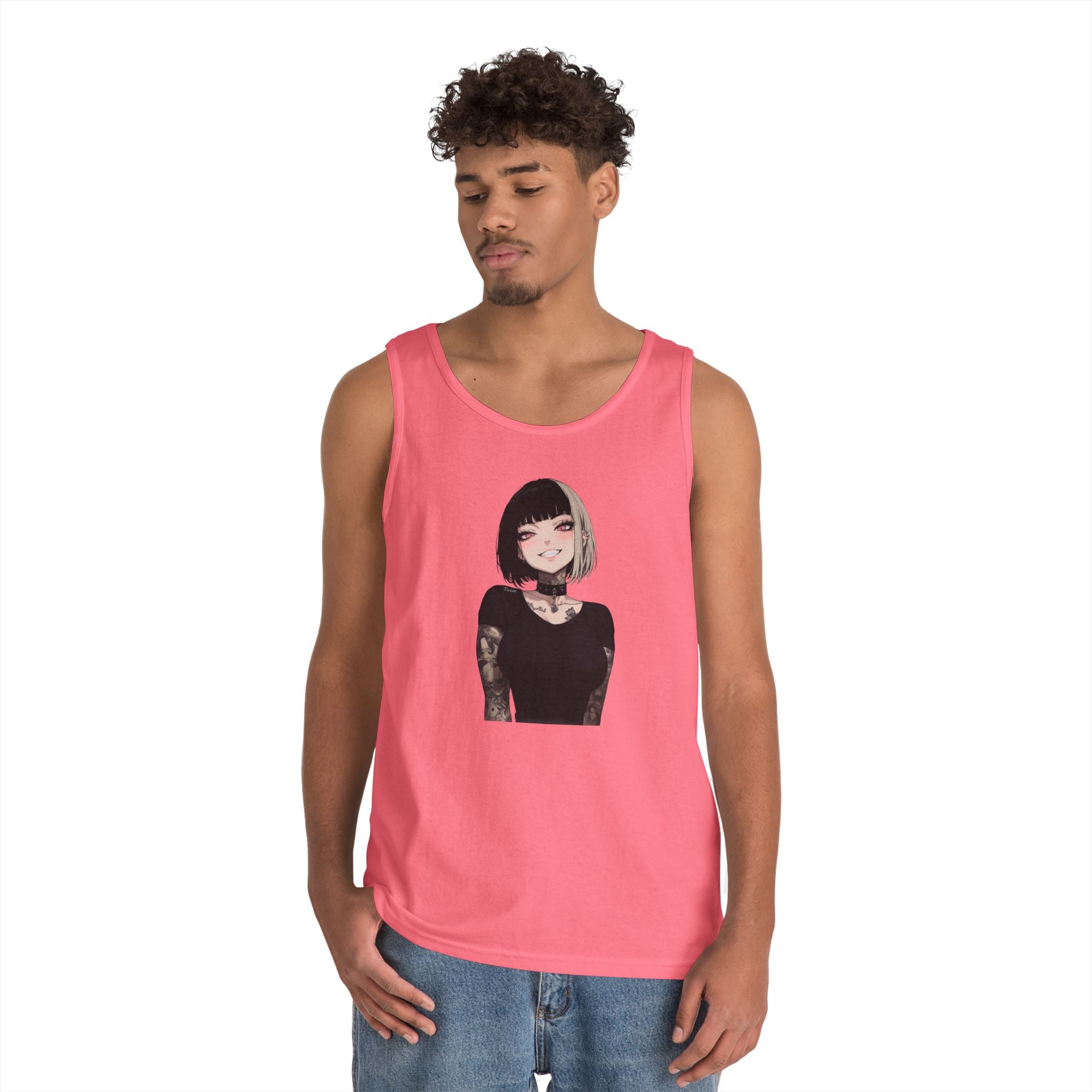 Himiko Toga Gothic Tattooed Style Heavy Cotton Tank Top