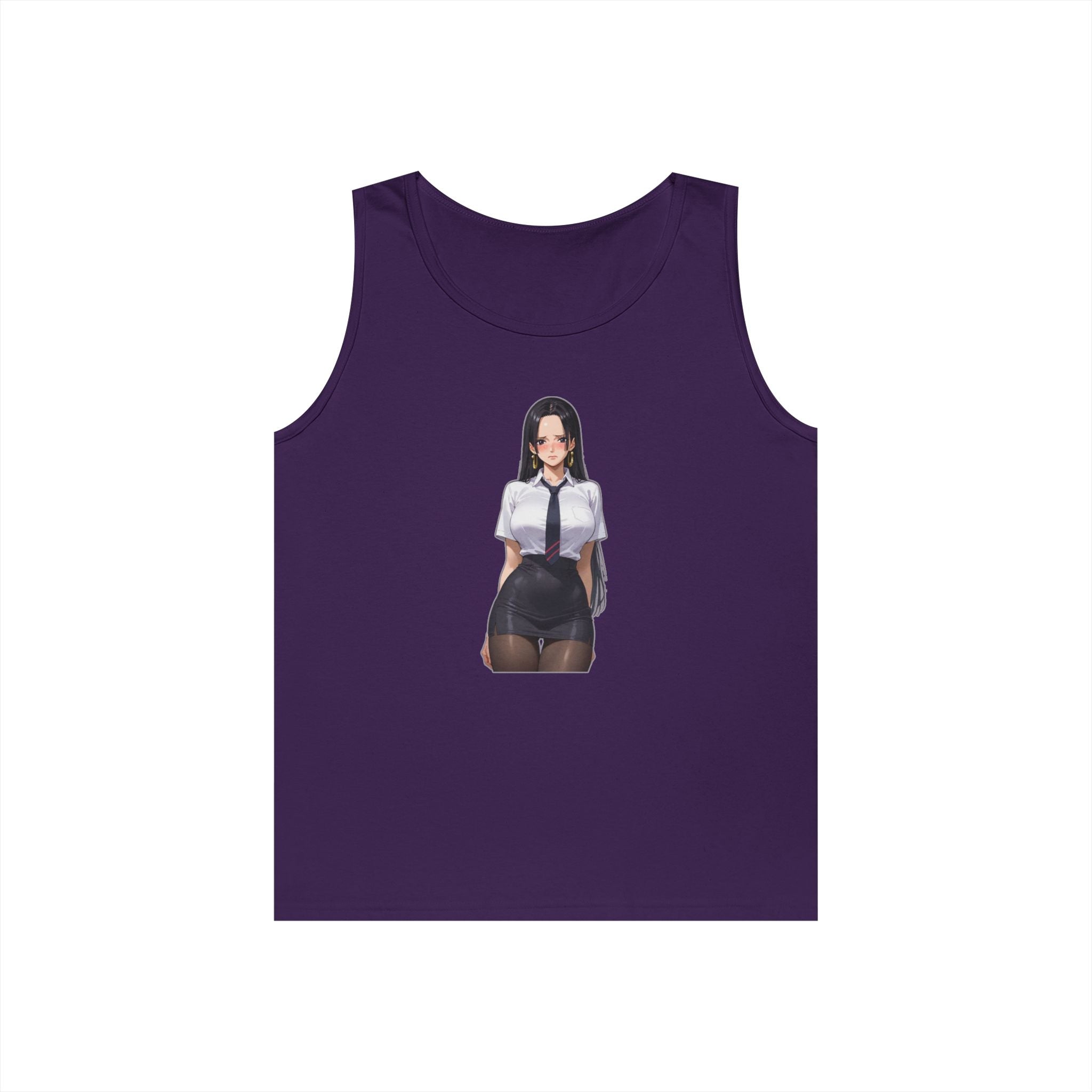 Nico Robin Office Lady Blushing Heavy Cotton Tank Top