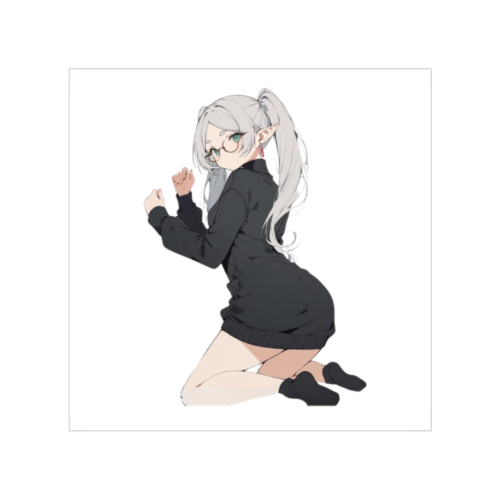 Sexy kneeling Frieren Sticker