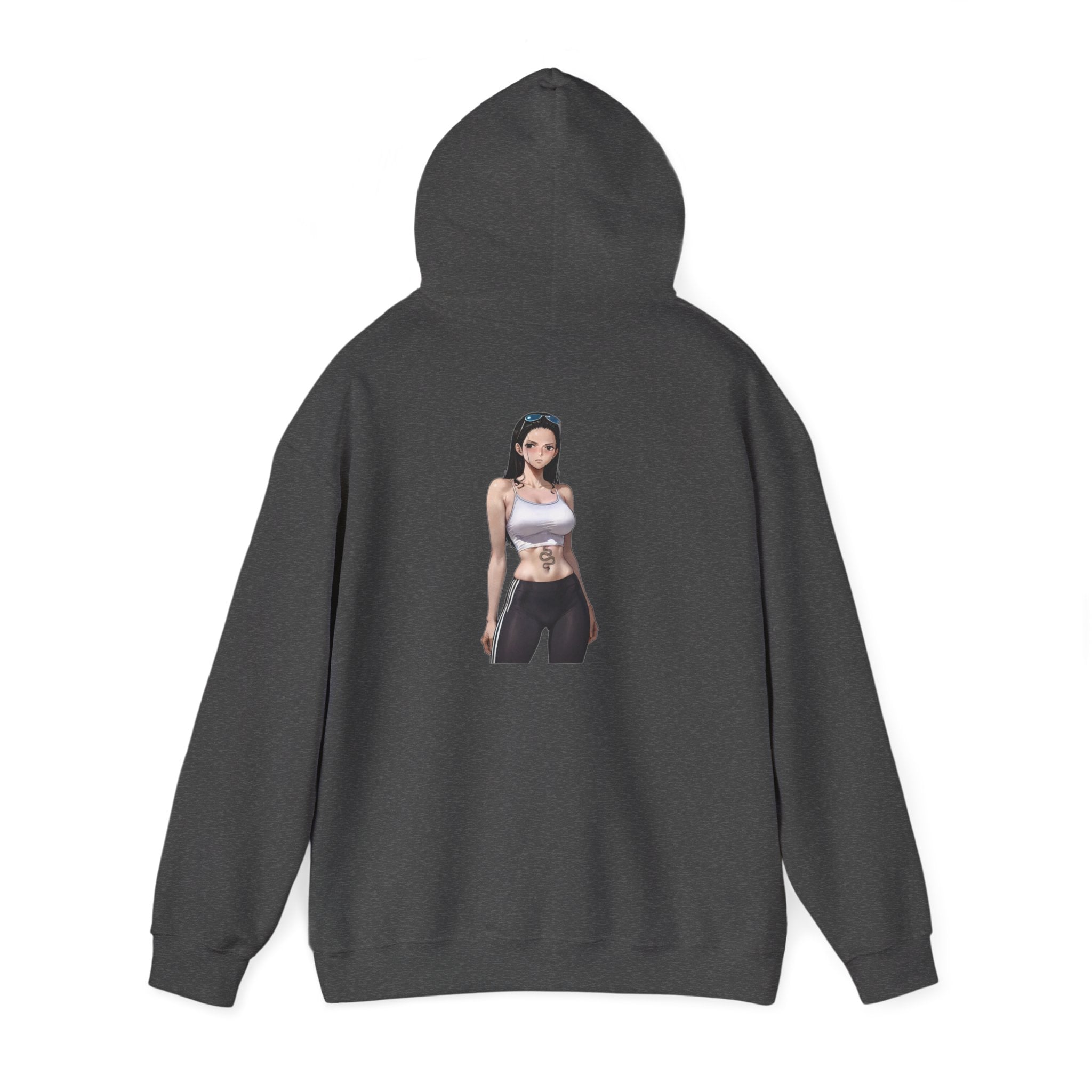 Nico Robin Sporty Snake Tattoo Anime Unisex Heavy Blend™ Hooded Sweatshirt