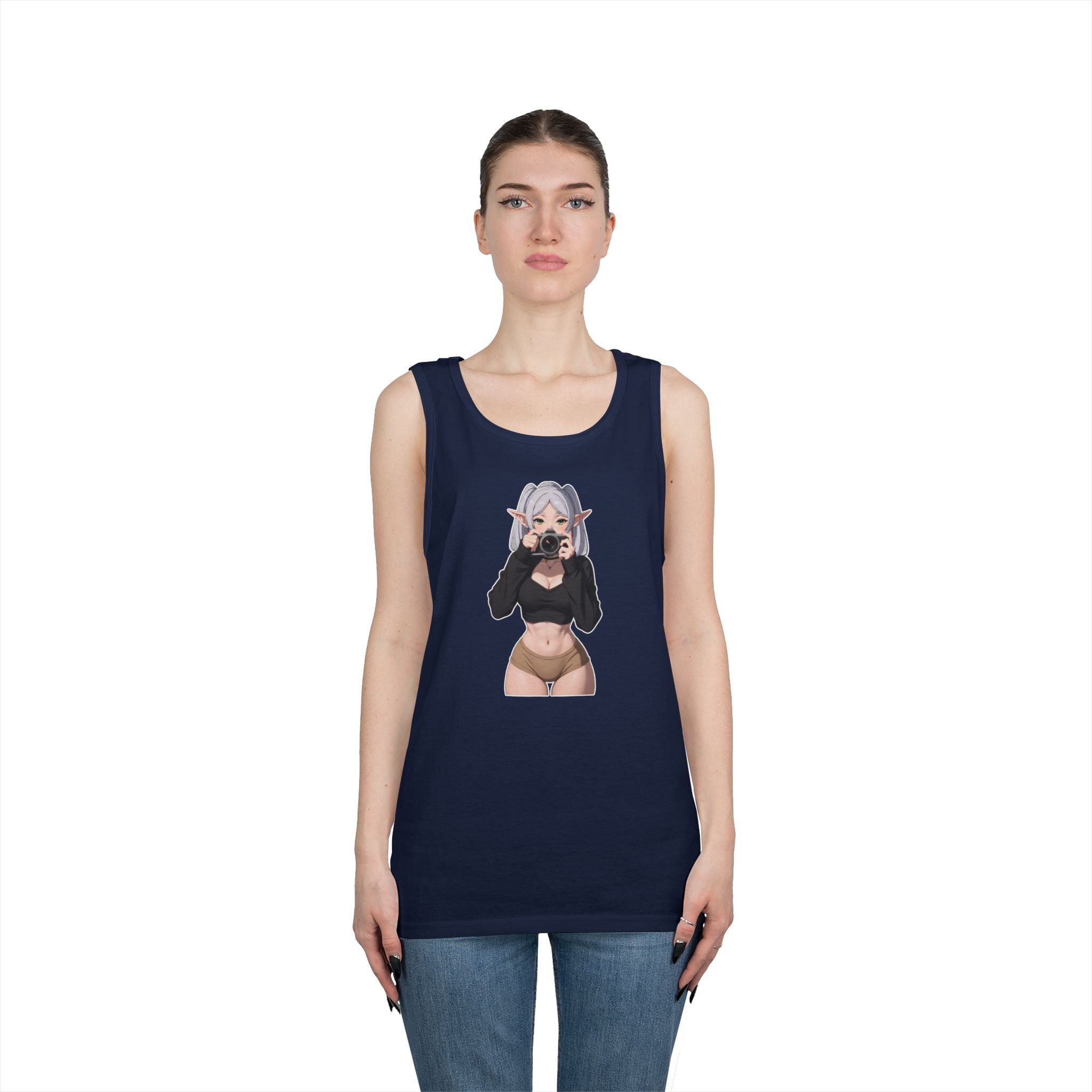 Frieren Cute Heavy Cotton Tank Top
