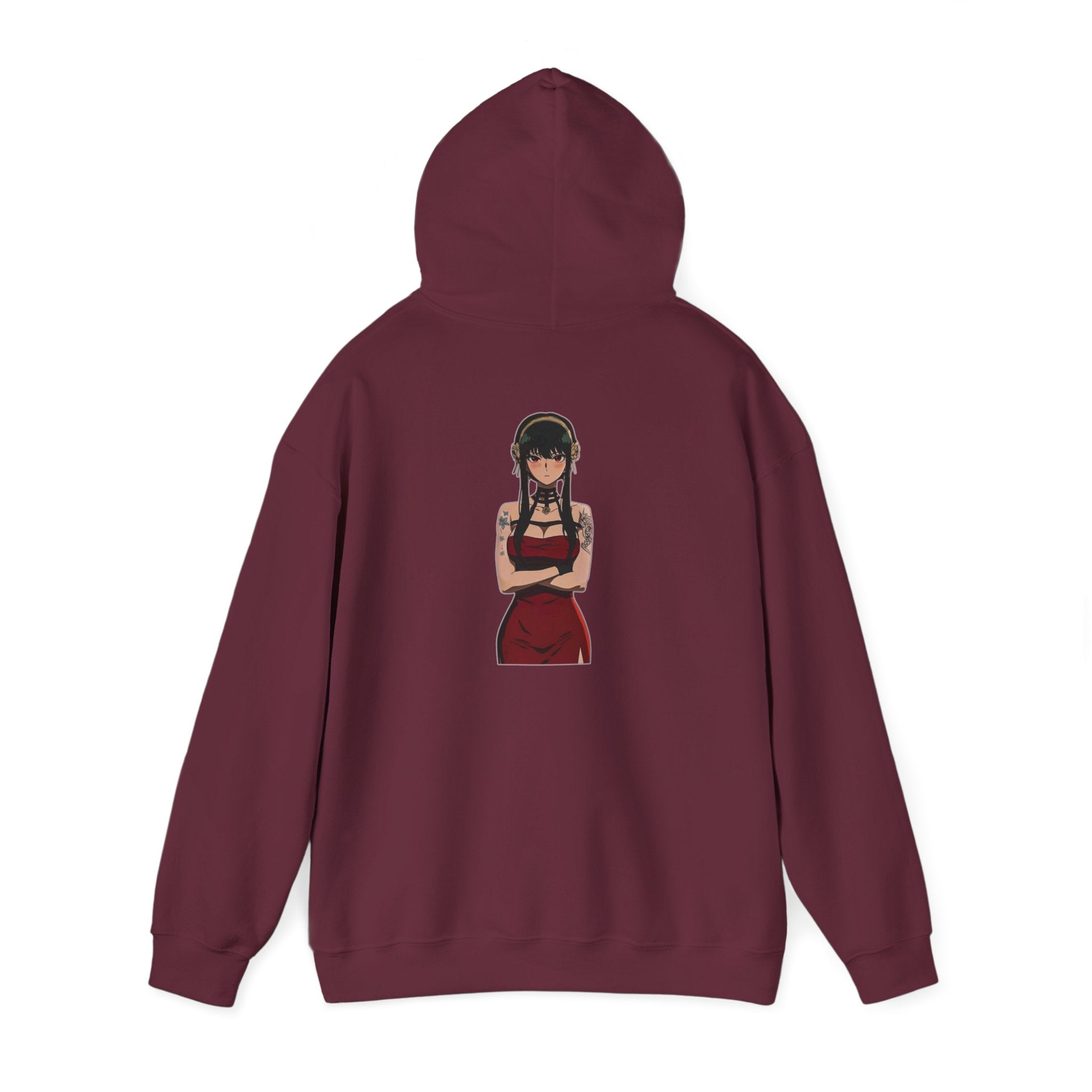 Yor Forger Elegant Tattooed Anime Unisex Heavy Blend™ Hooded Sweatshirt