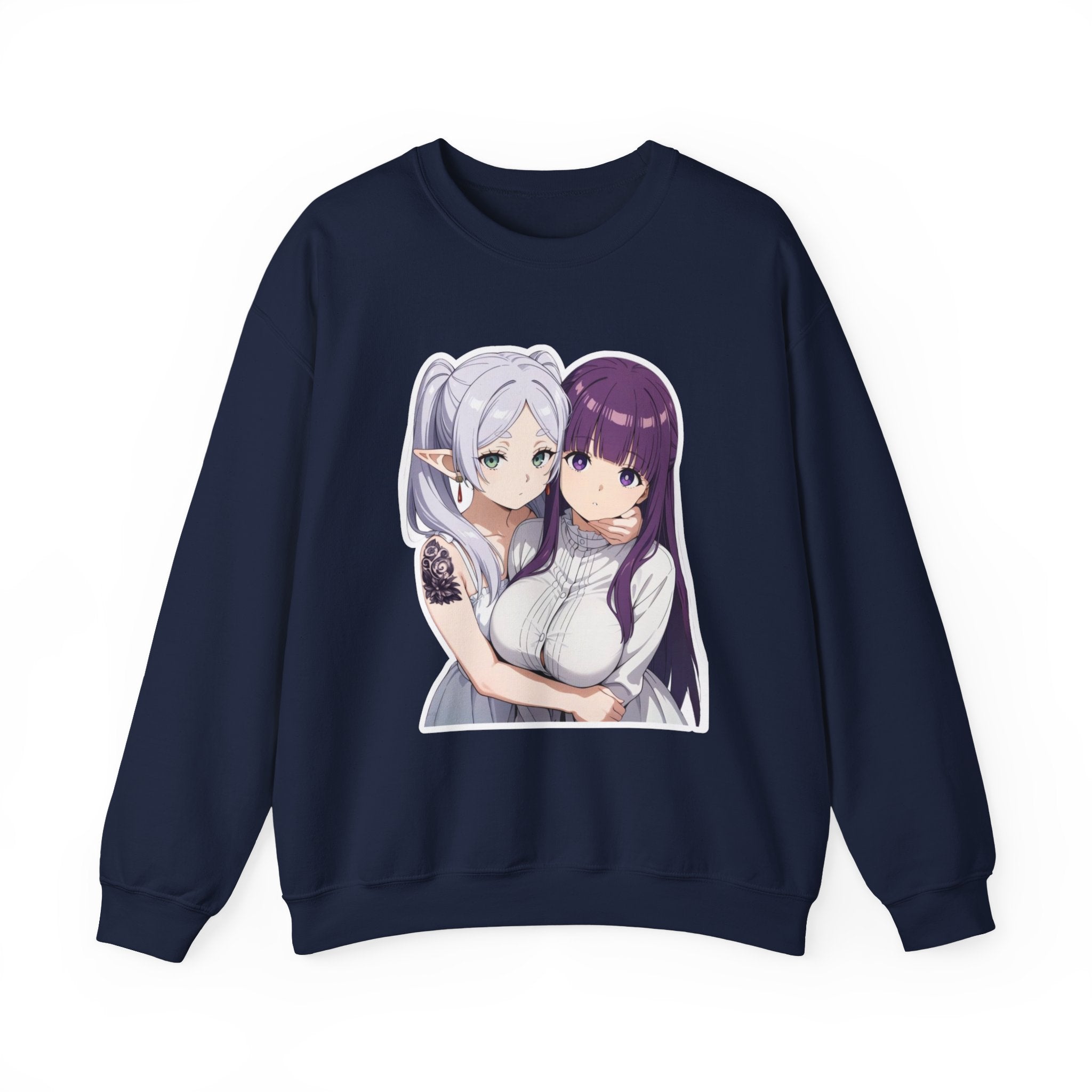 Fern x Frieren Waifu Unisex Heavy Blend™ Crewneck Sweatshirt