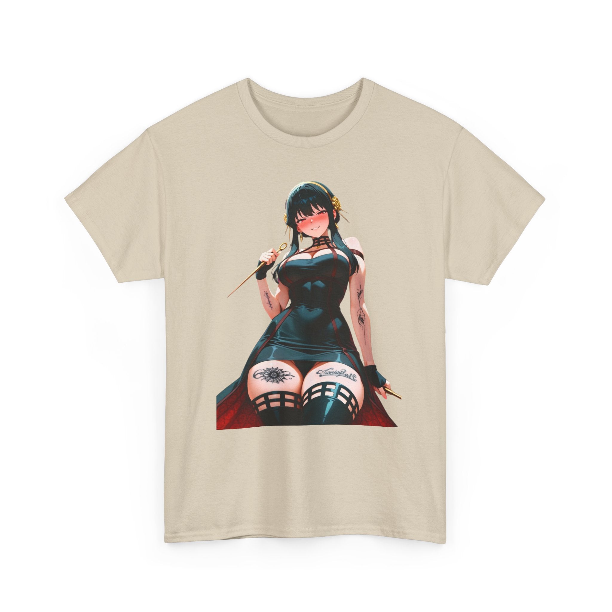Yor Forger Assassin Gothic Tattooed Unisex Heavy Cotton Tee