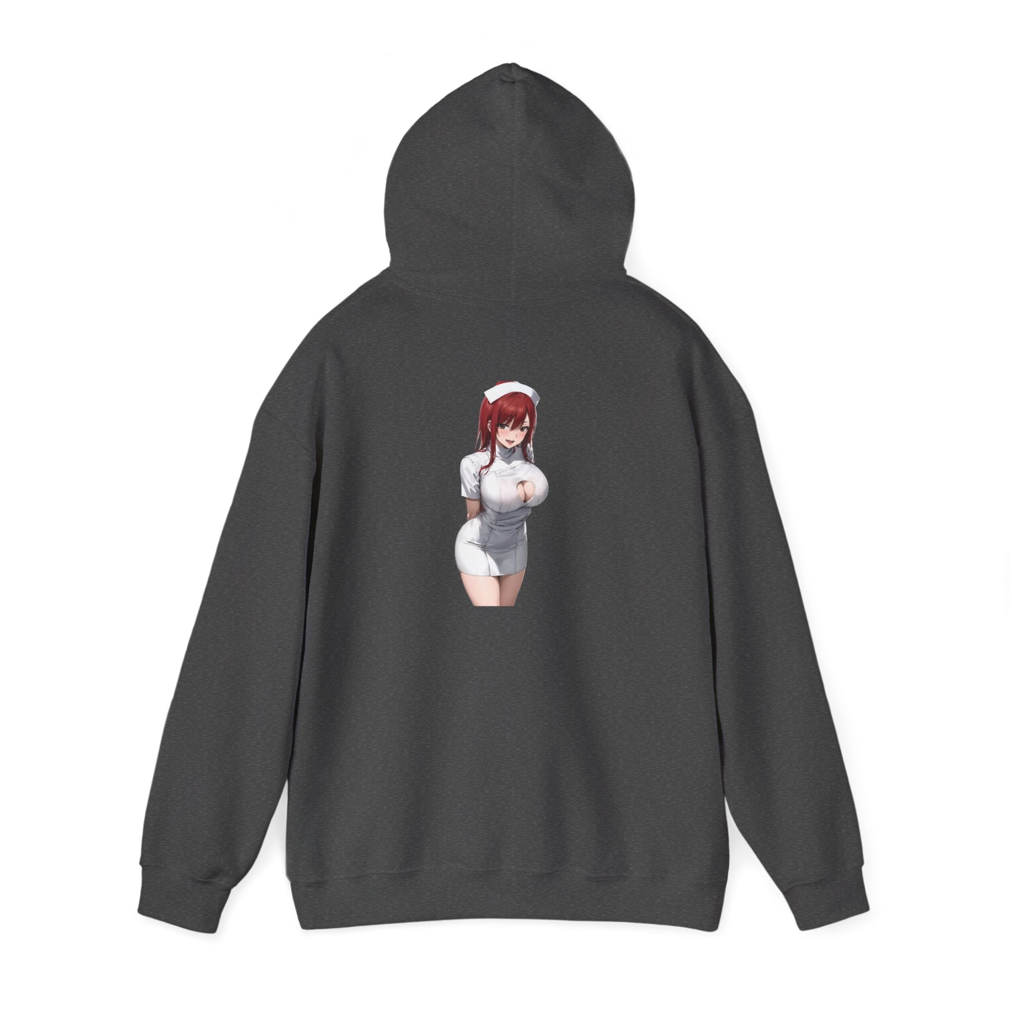 Ezra Scarlet Nurse Uniform Anime Unisex Heavy Blend™ Hooded Sweatshirt