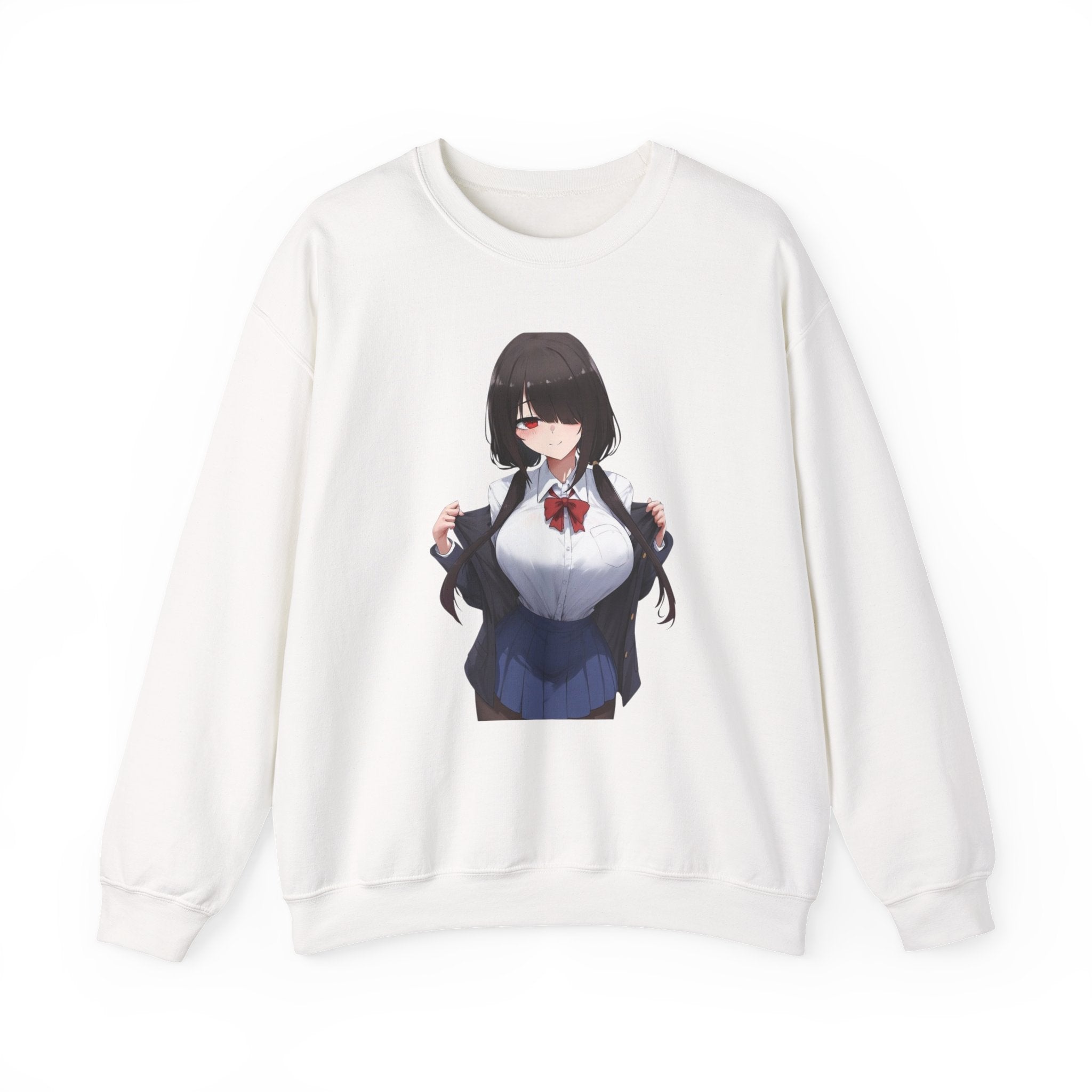 Tokisaki Kurum Schoolgirl Gothic Seductive Unisex Heavy Blend™ Crewneck Sweatshirt