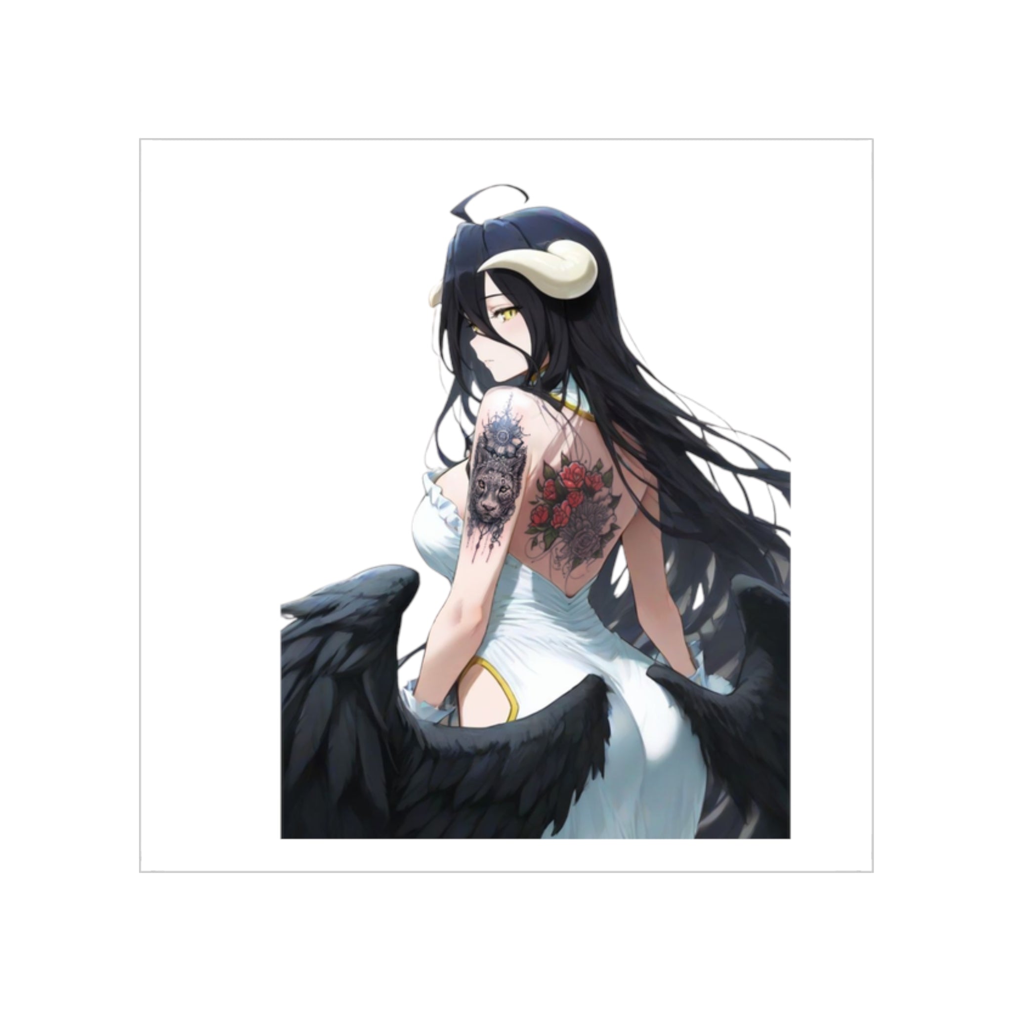 Gothic Albedo Overlord Waifu Sticker
