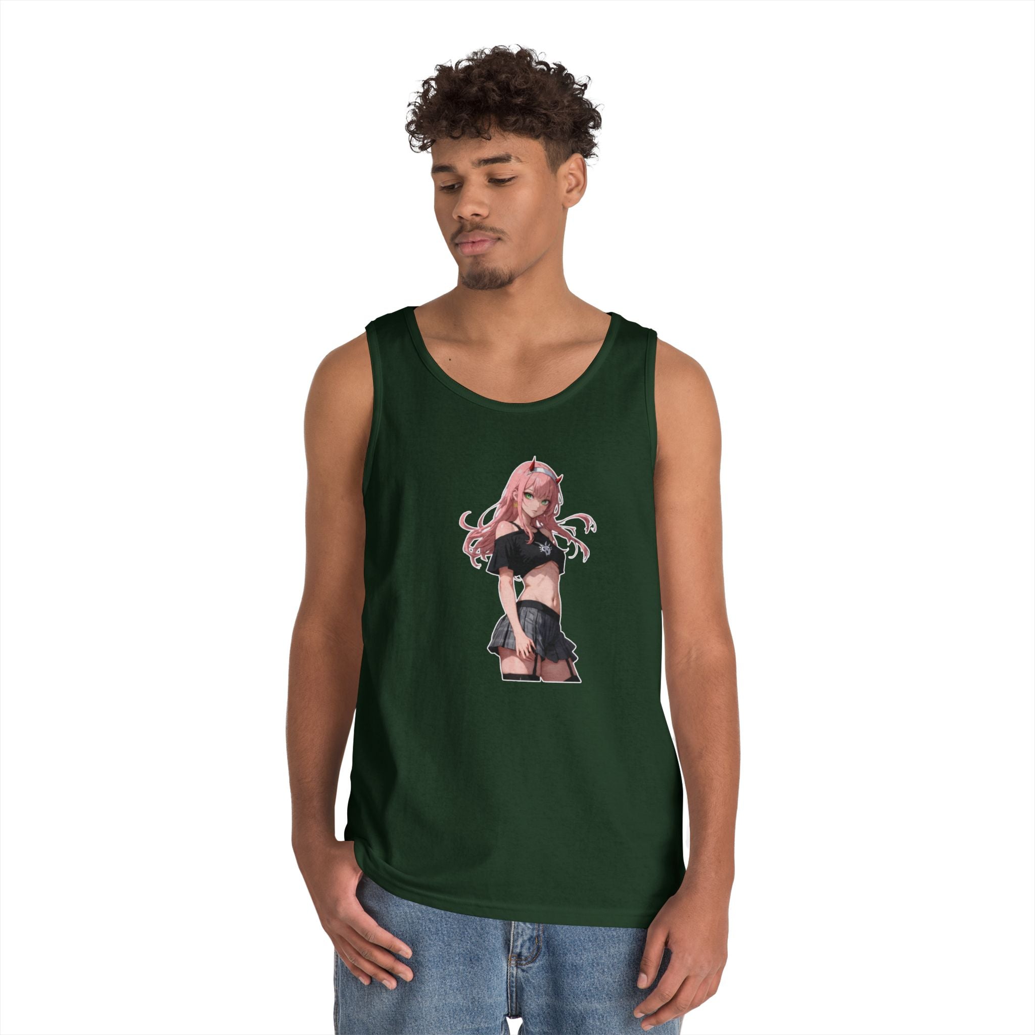 Zero Two Streetwear Style Heavy Cotton Tank Top