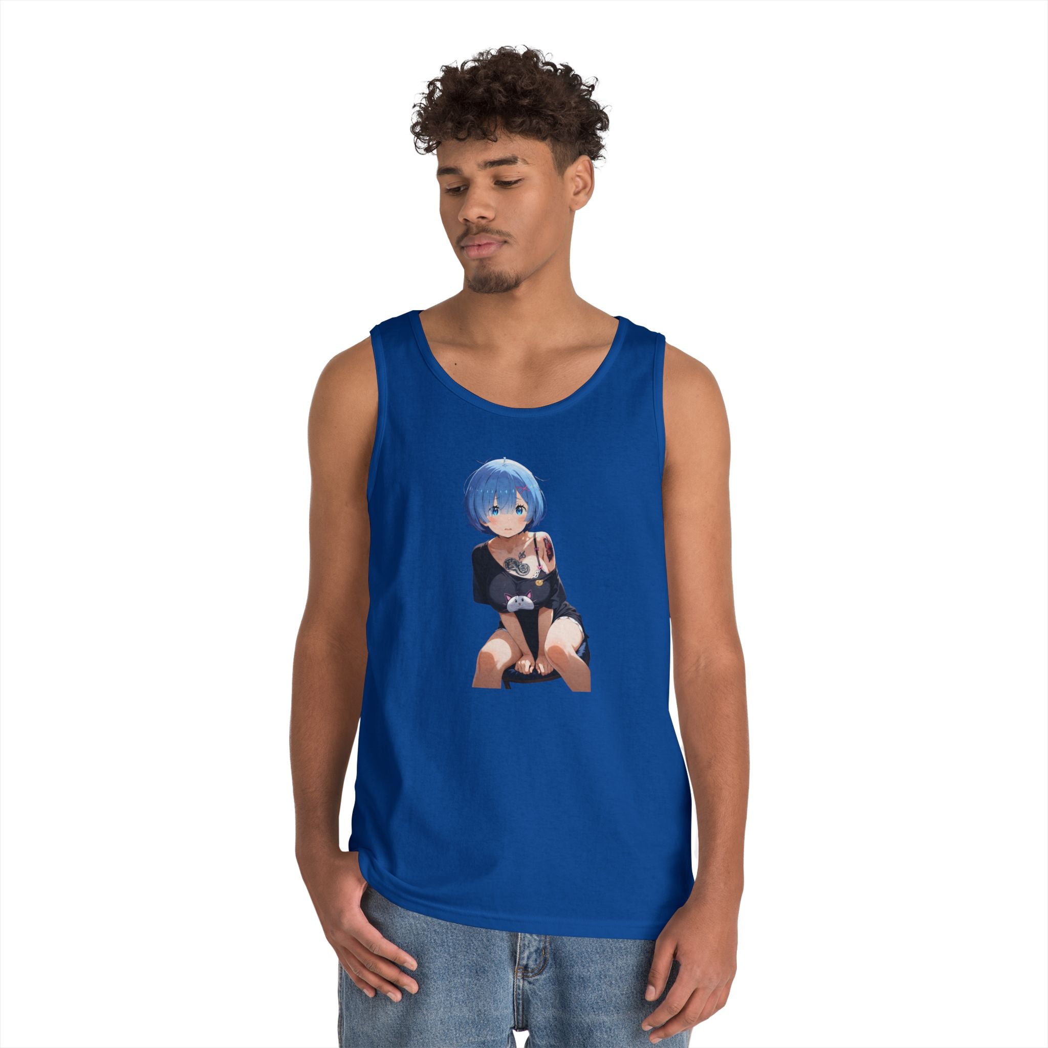 Sexy Rem Tattooed Heavy Cotton Tank Top