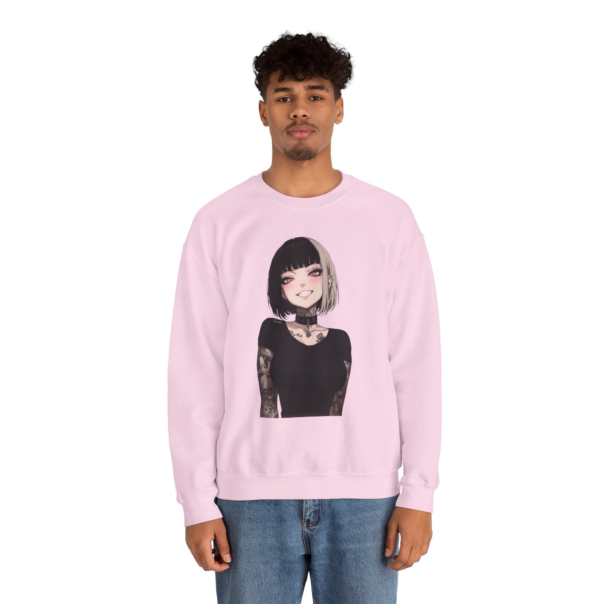 Himiko Toga Gothic Tattooed Style Unisex Heavy Blend™ Crewneck Sweatshirt