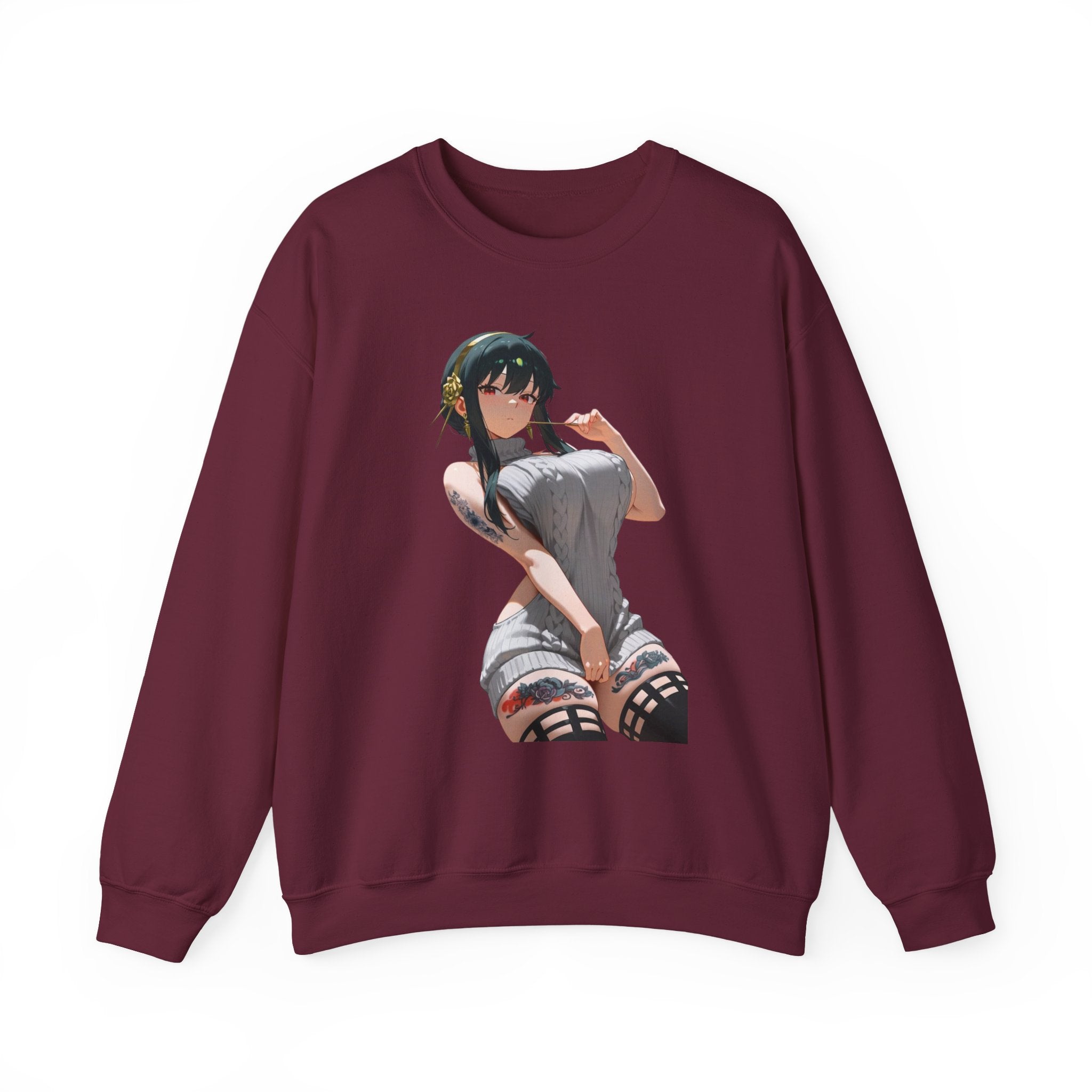 Yor Forger Sexy Tattooed Unisex Heavy Blend™ Crewneck Sweatshirt