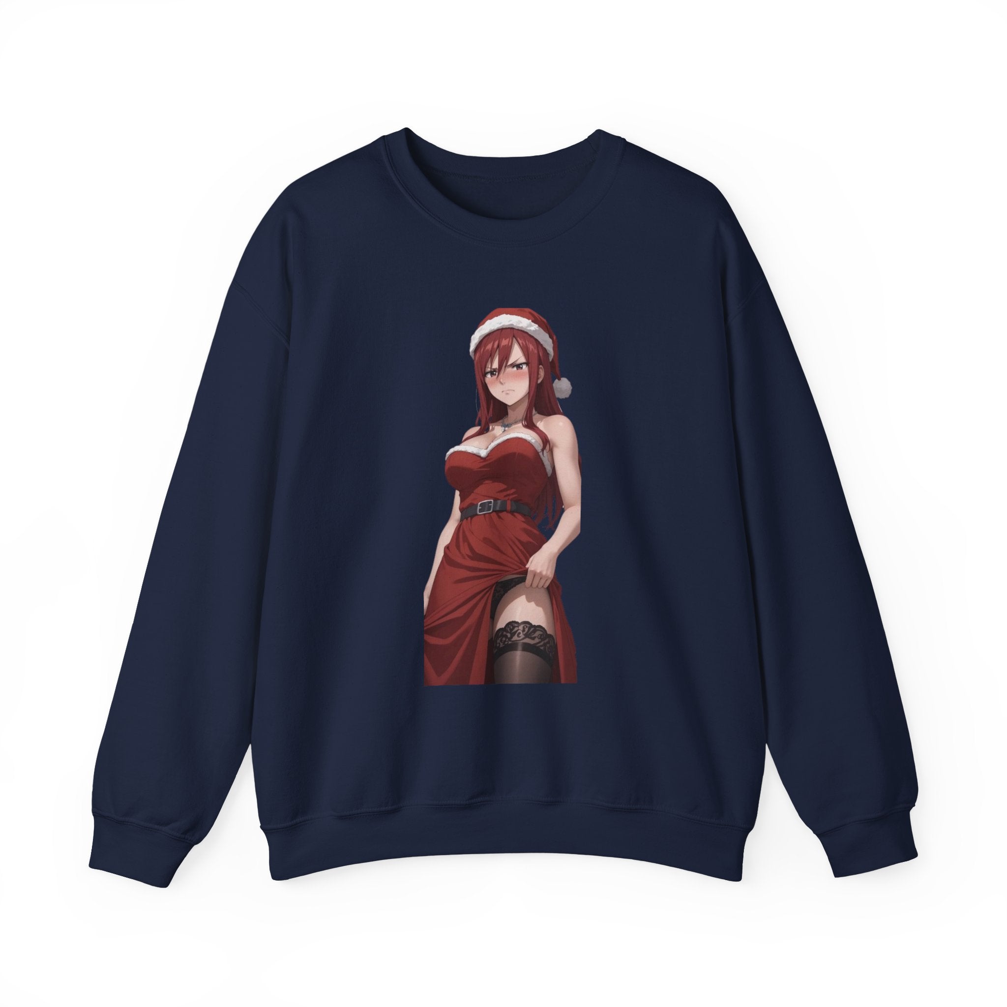 Ezra Scarlet Christmas Themed Angry Unisex Heavy Blend™ Crewneck Sweatshirt