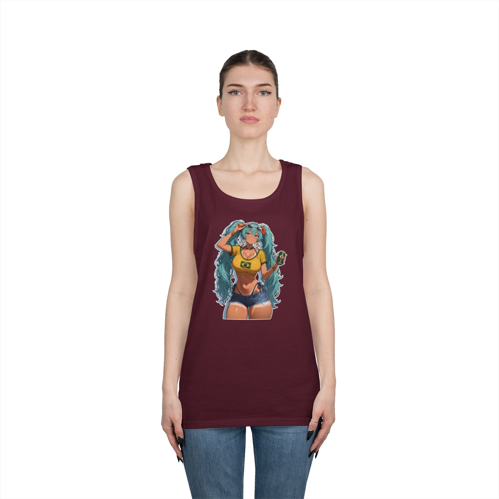 Hatsune Miku Brazil Girl Heavy Cotton Tank Top