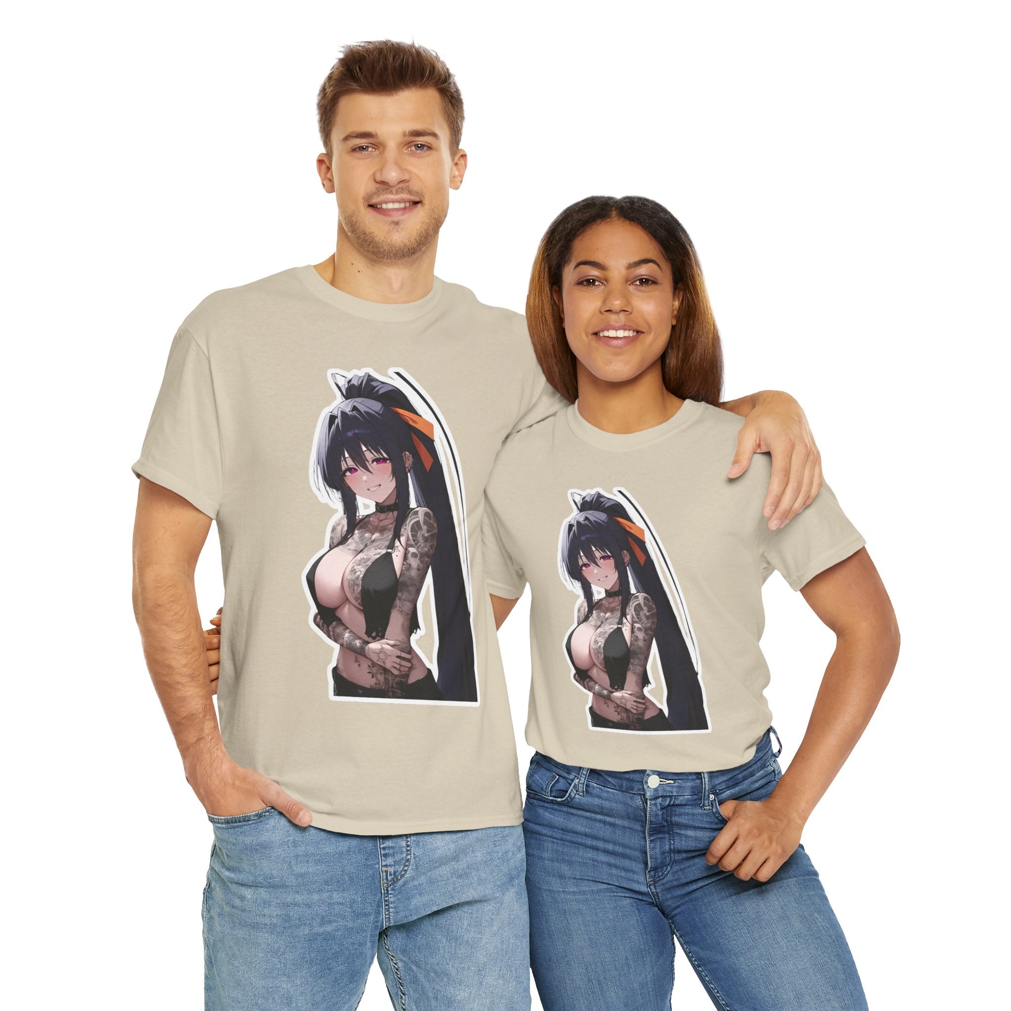Akeno Himejima Gothic Tattooed Unisex Heavy Cotton Tee