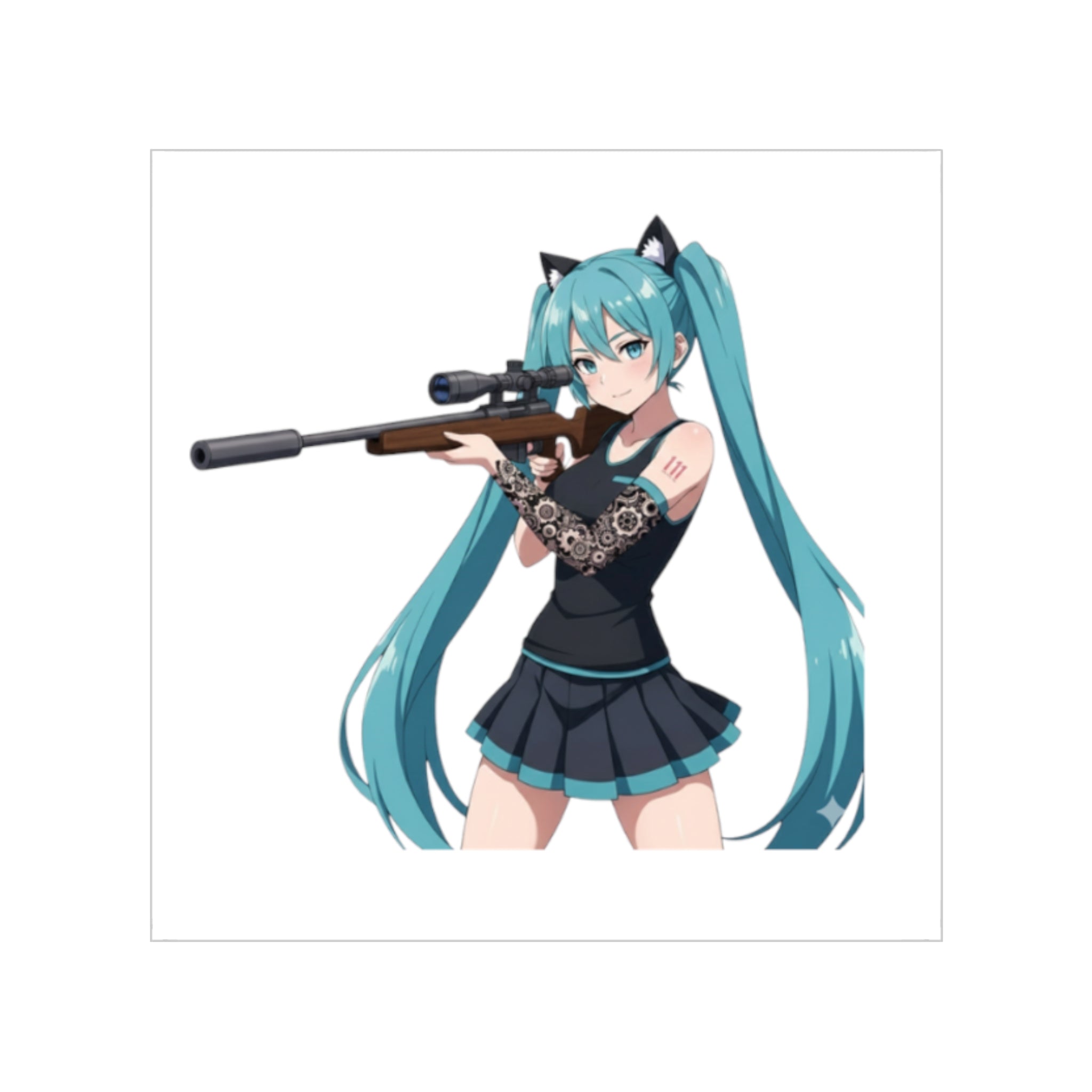 Tactical Hatsune Miku Sticker