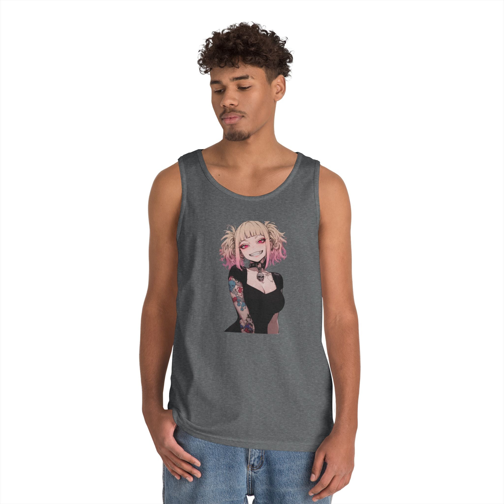 Gothic Himiko Toga Tattooed Crazy Heavy Cotton Tank Top