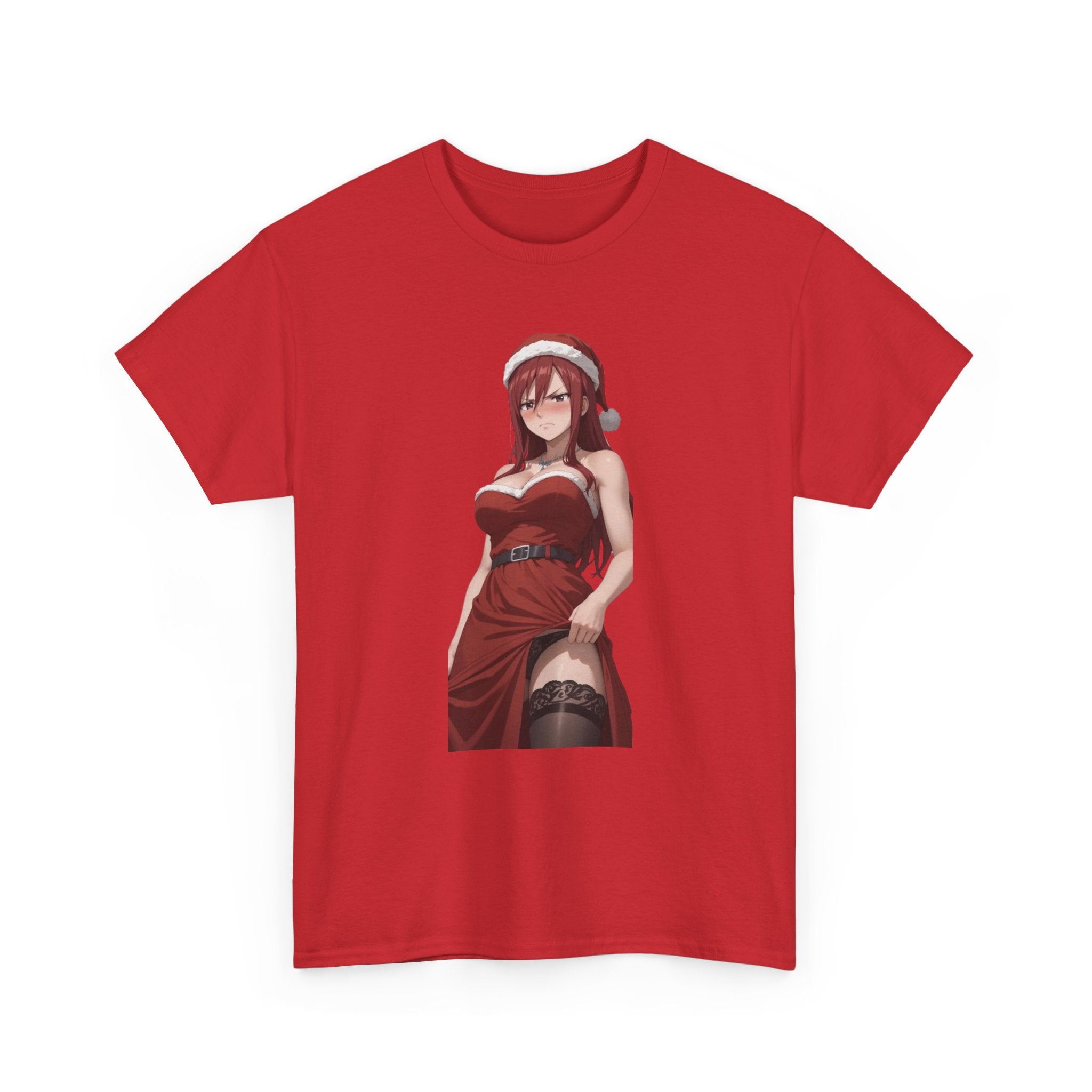 Ezra Scarlet Christmas Themed Angry Anime Unisex Heavy Cotton Tee