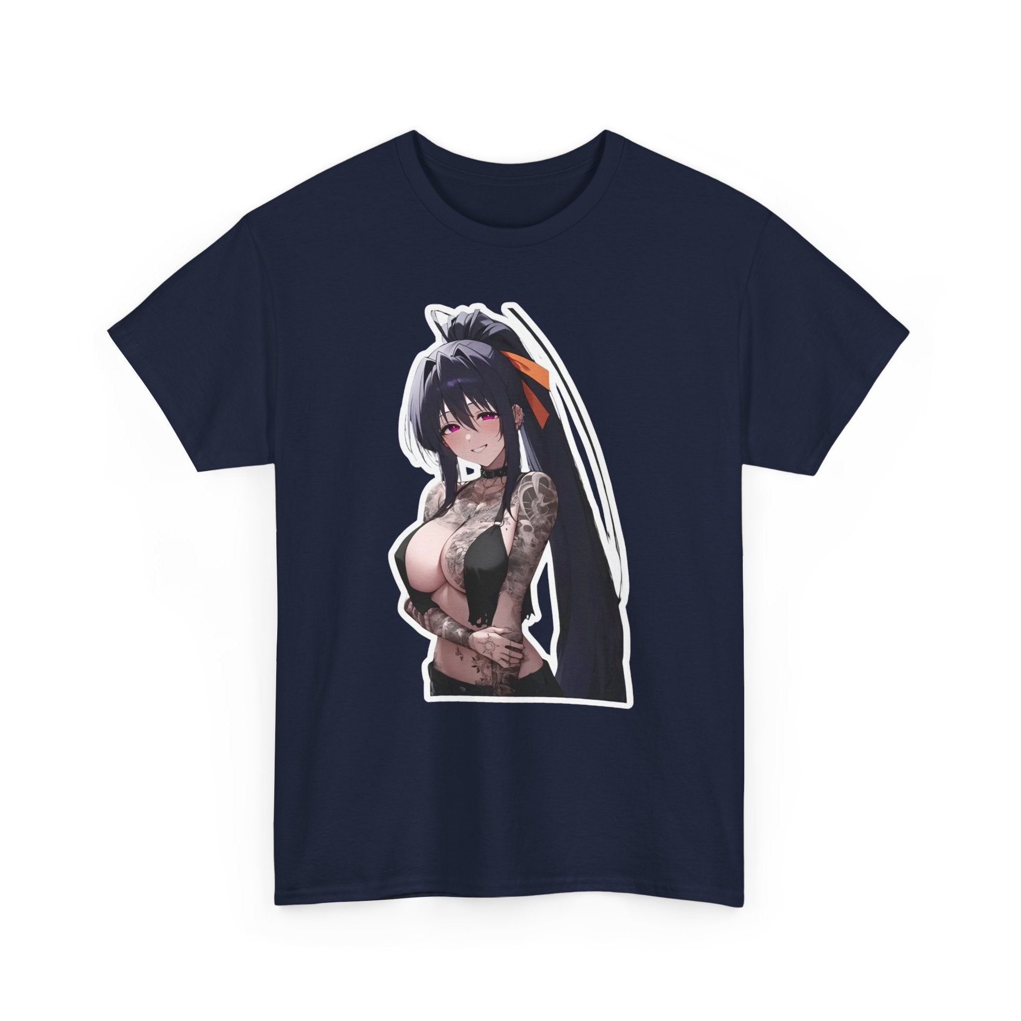 Akeno Himejima Gothic Tattooed Unisex Heavy Cotton Tee