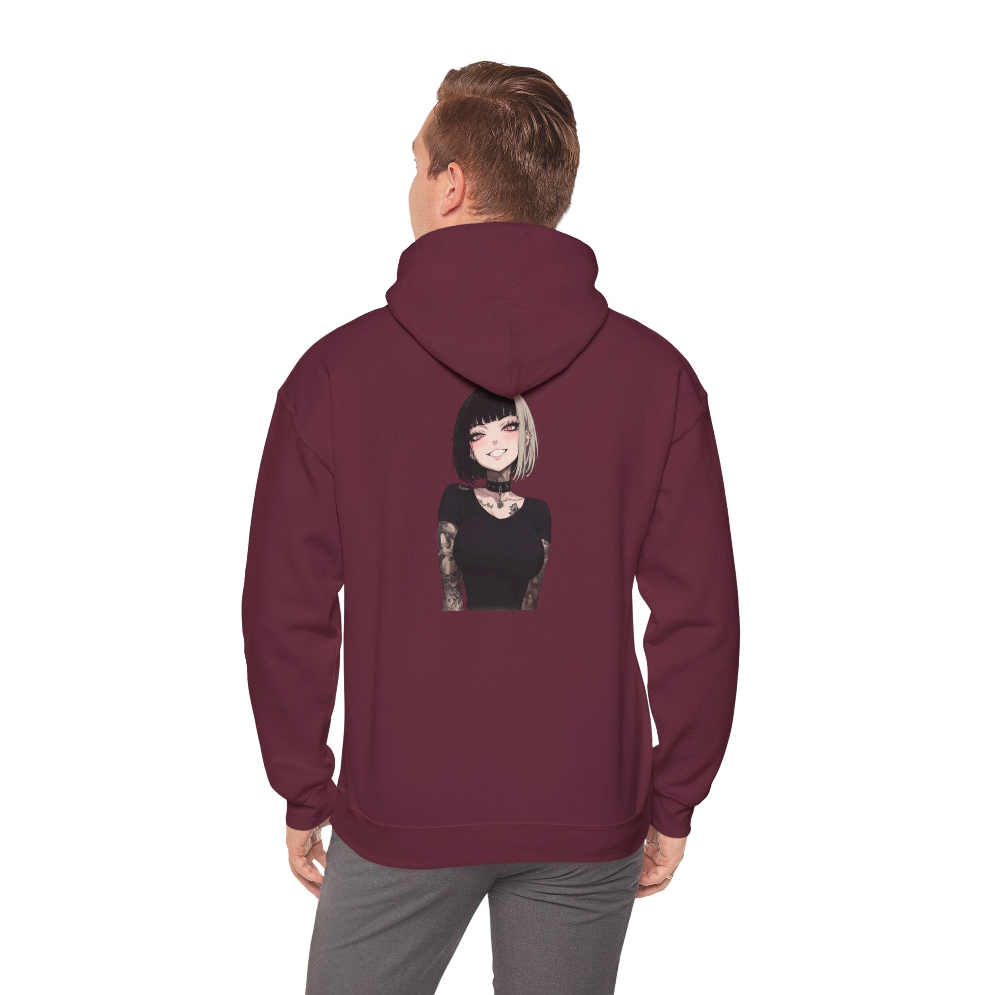 Himiko Toga Gothic Tattooed Style Unisex Heavy Blend™ Hooded Sweatshirt