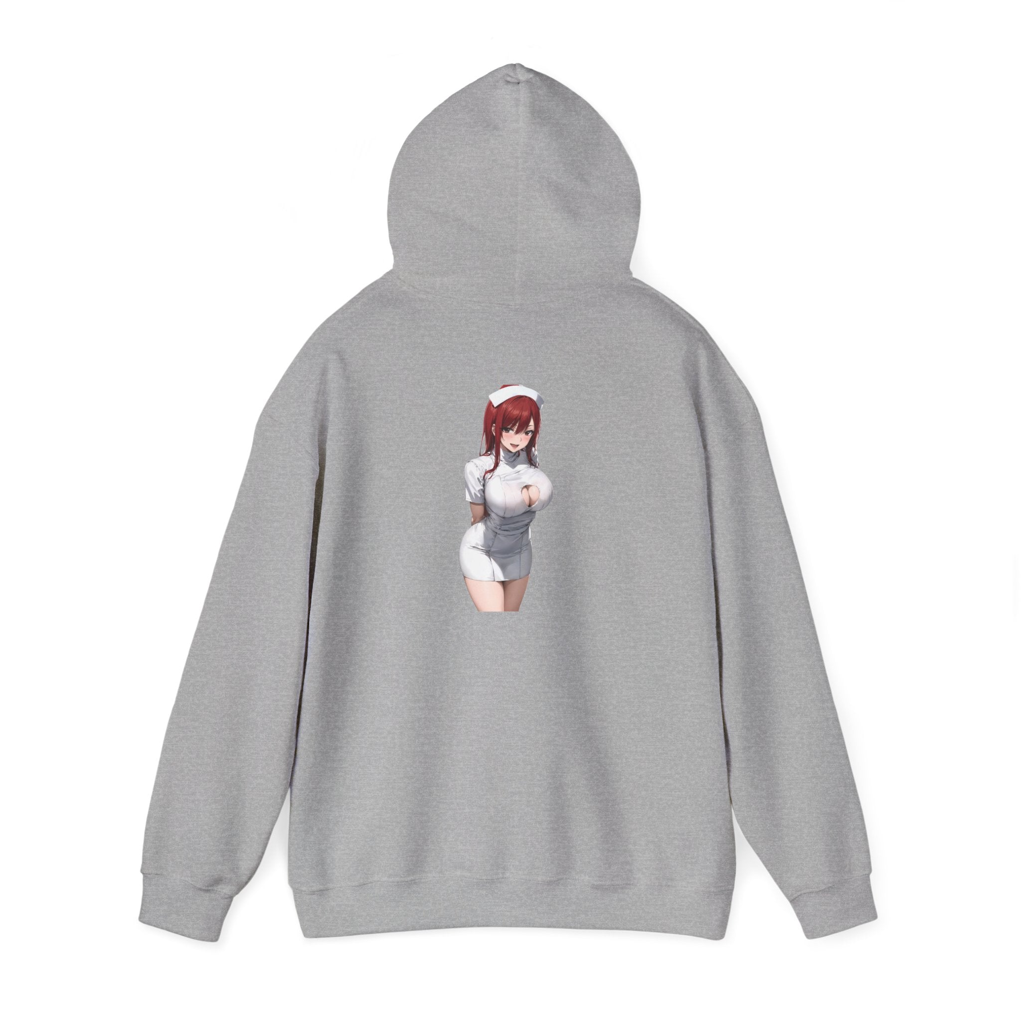 Ezra Scarlet Nurse Uniform Anime Unisex Heavy Blend™ Hooded Sweatshirt