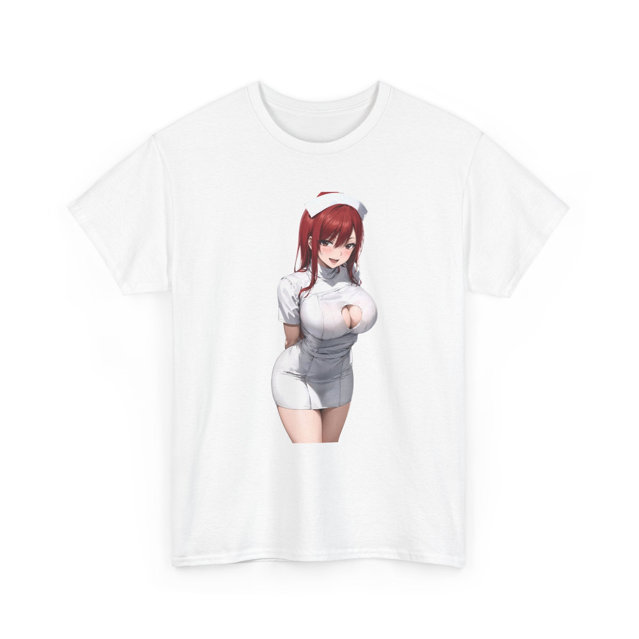 Ezra Scarlet Nurse Uniform Anime Heavy Cotton Tee