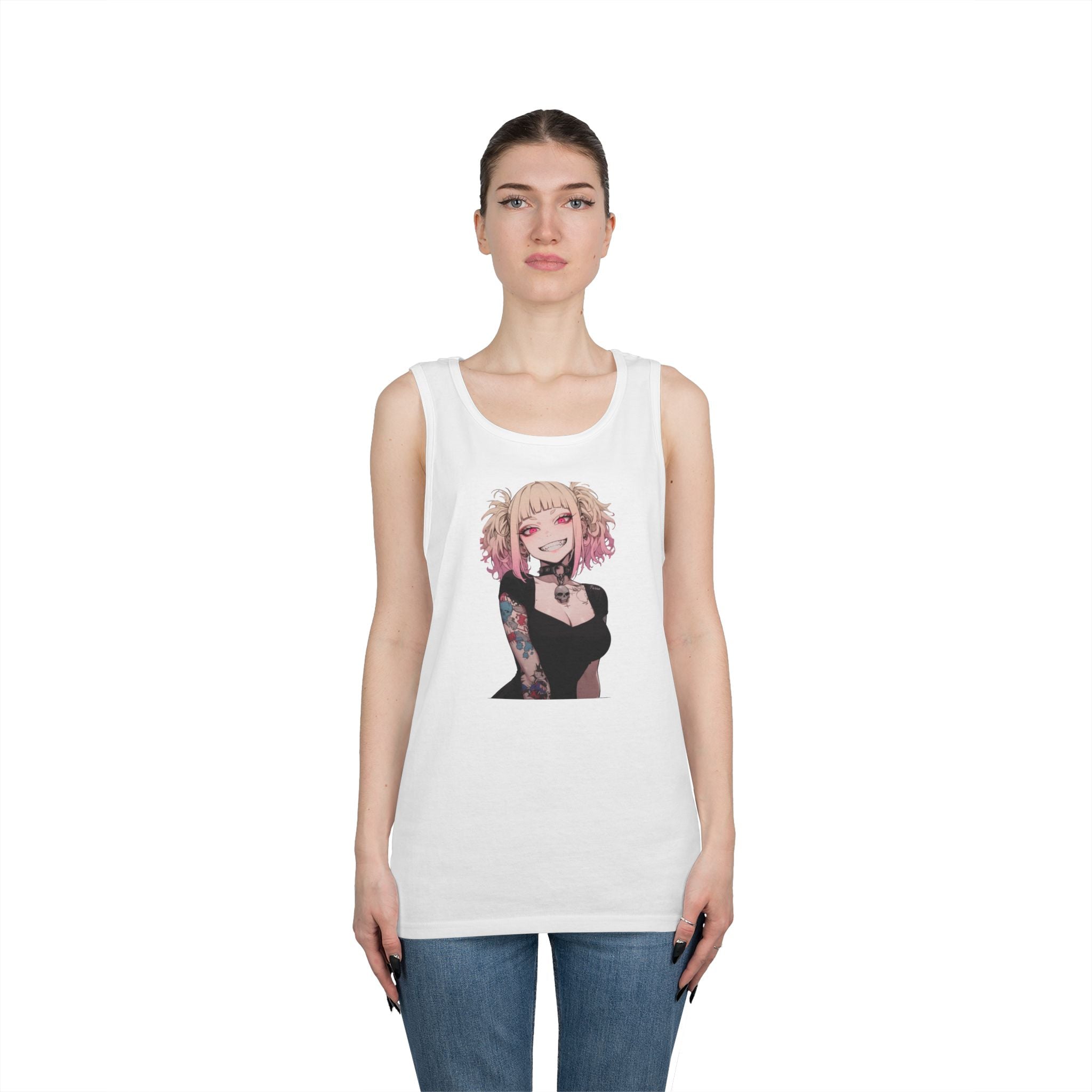 Gothic Himiko Toga Tattooed Crazy Heavy Cotton Tank Top